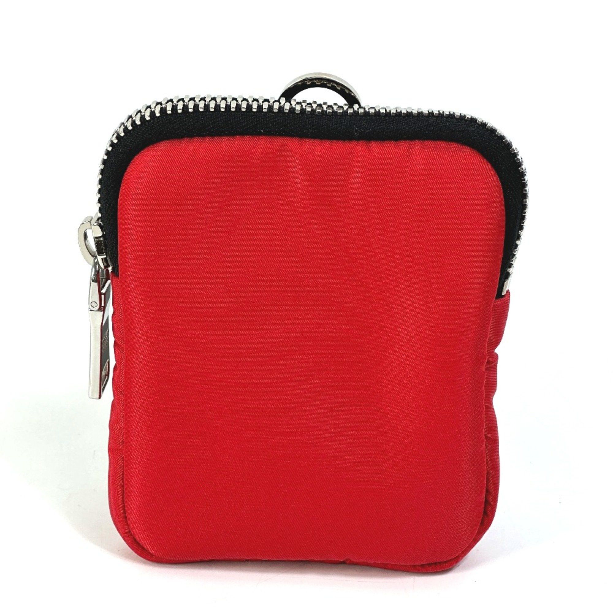 Prada PRADA 2NA026 triangle logo triangle logo plate Bicolor Pouch Red Black Size ONE SIZE - 2 Thumbnail