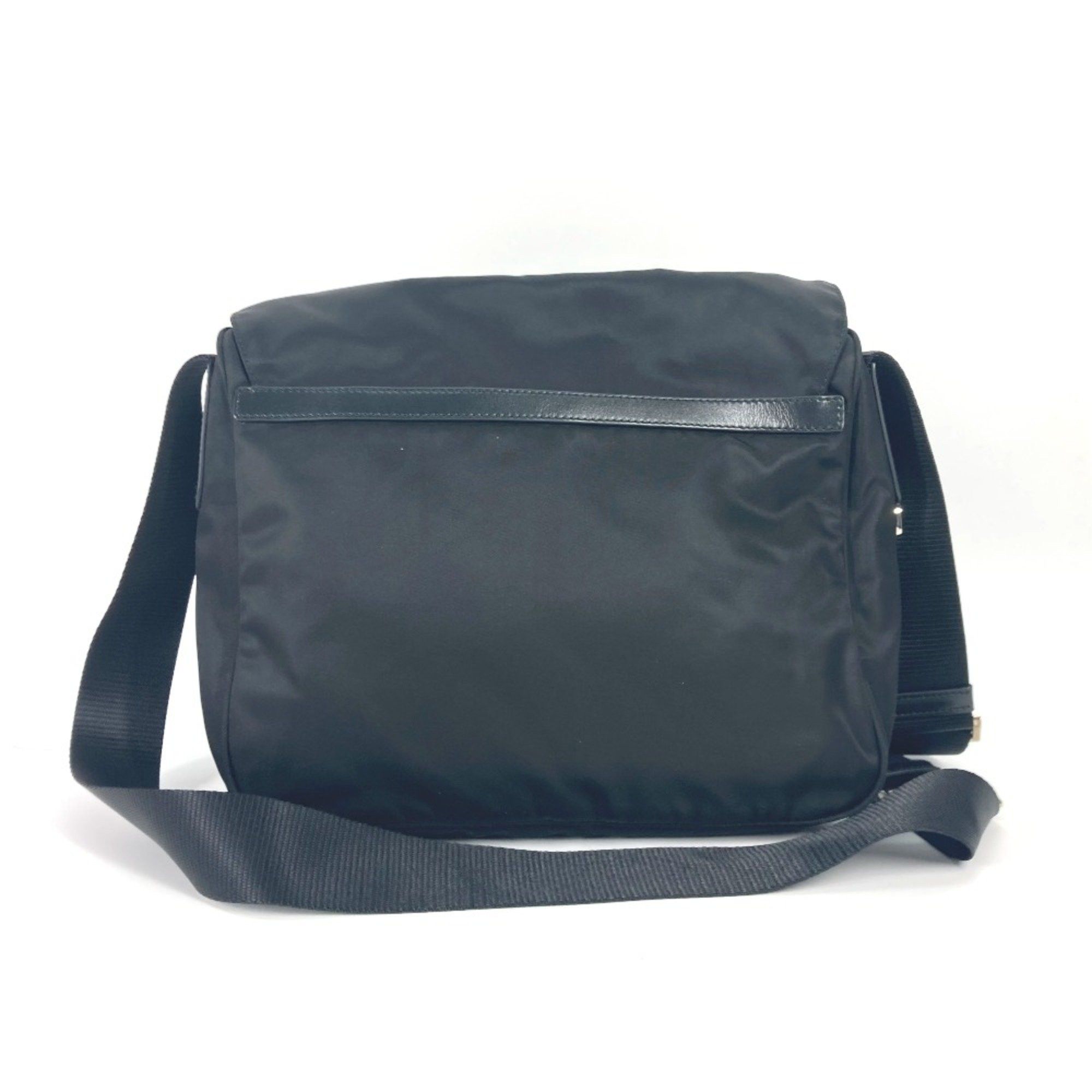Prada PRADA BT0713 triangle logo triangle logo plate Crossbody bag Pochette Shoulder Bag Black Size ONE SIZE - 2 Thumbnail