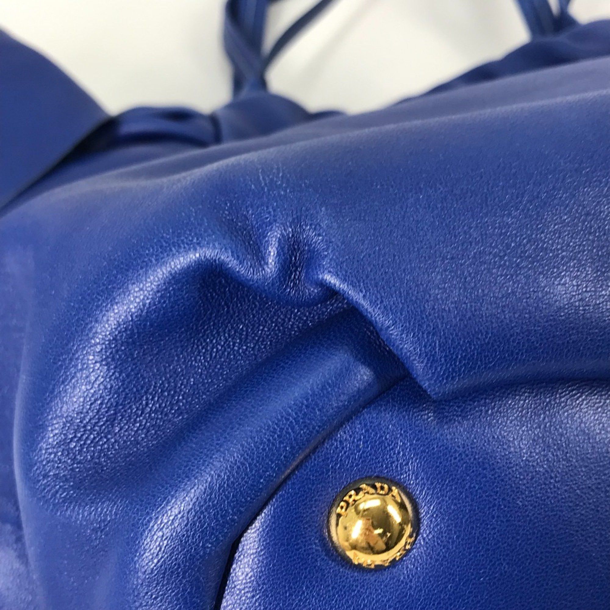 Prada PRADA Logo Crossbody 2WAY Shoulder Bag Bag Tote Bag Hand Bag blue Size ONE SIZE - 8 Thumbnail