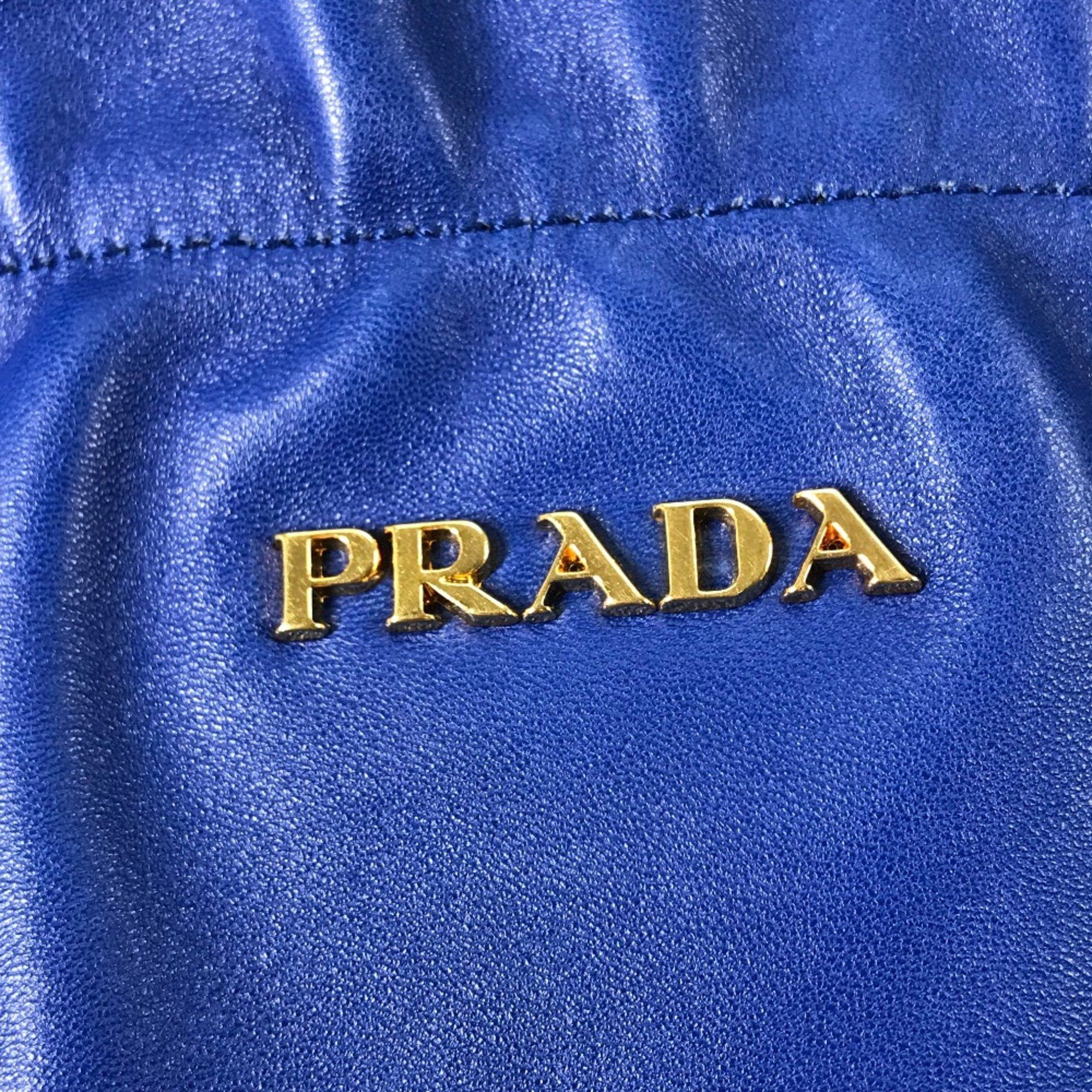 Prada PRADA Logo Crossbody 2WAY Shoulder Bag Bag Tote Bag Hand Bag blue Size ONE SIZE - 11 Thumbnail