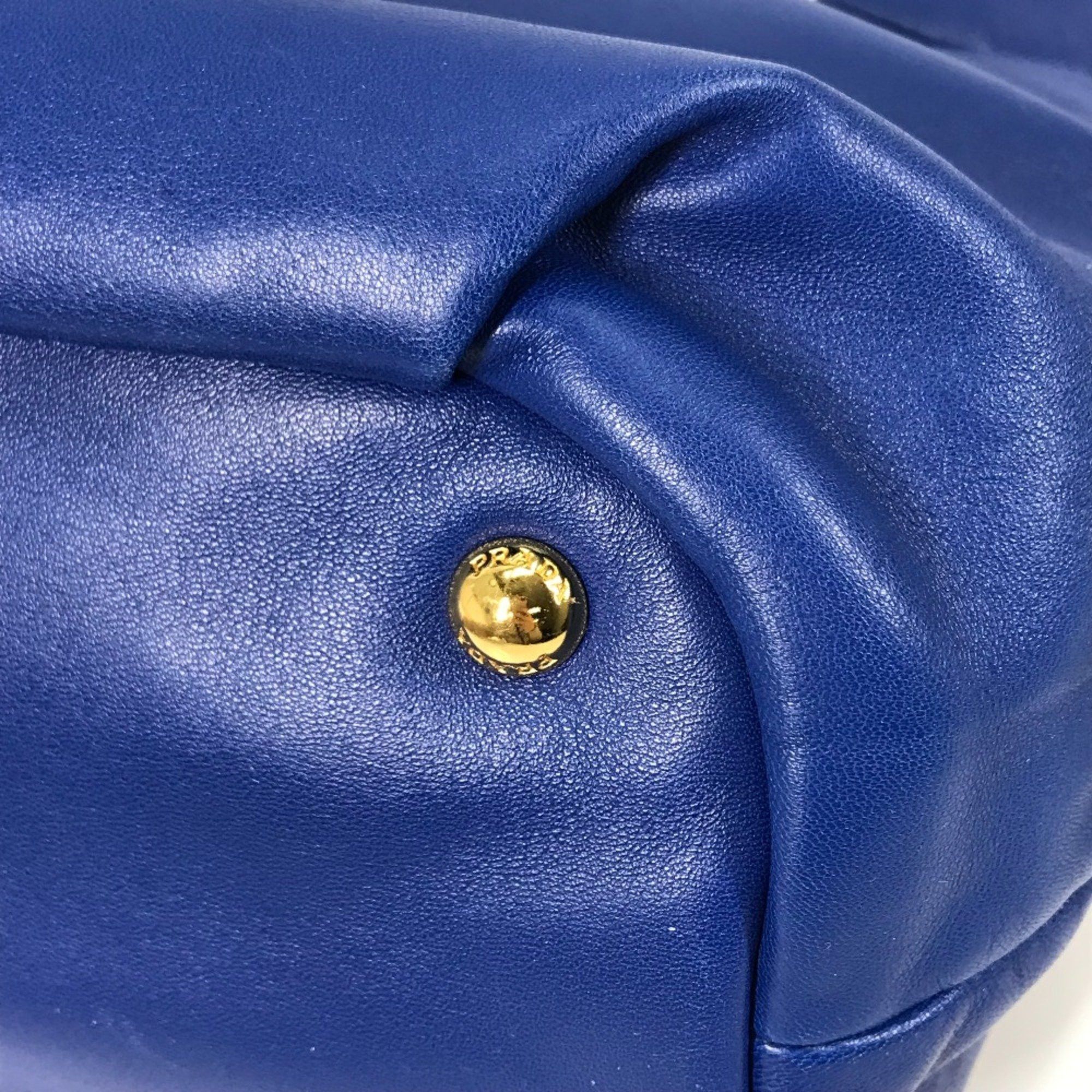 Prada PRADA Logo Crossbody 2WAY Shoulder Bag Bag Tote Bag Hand Bag blue Size ONE SIZE - 7 Thumbnail