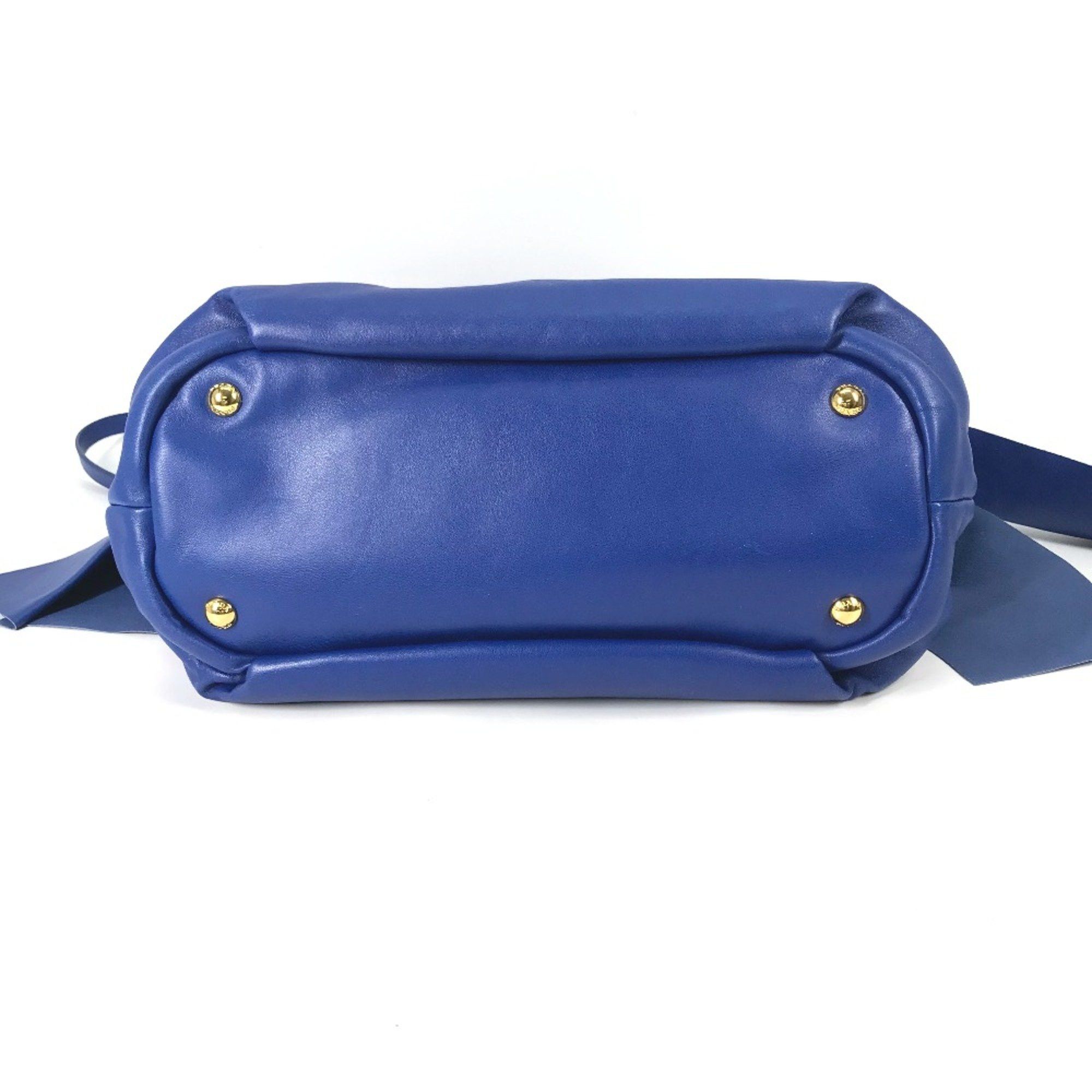 Prada PRADA Logo Crossbody 2WAY Shoulder Bag Bag Tote Bag Hand Bag blue Size ONE SIZE - 5 Thumbnail