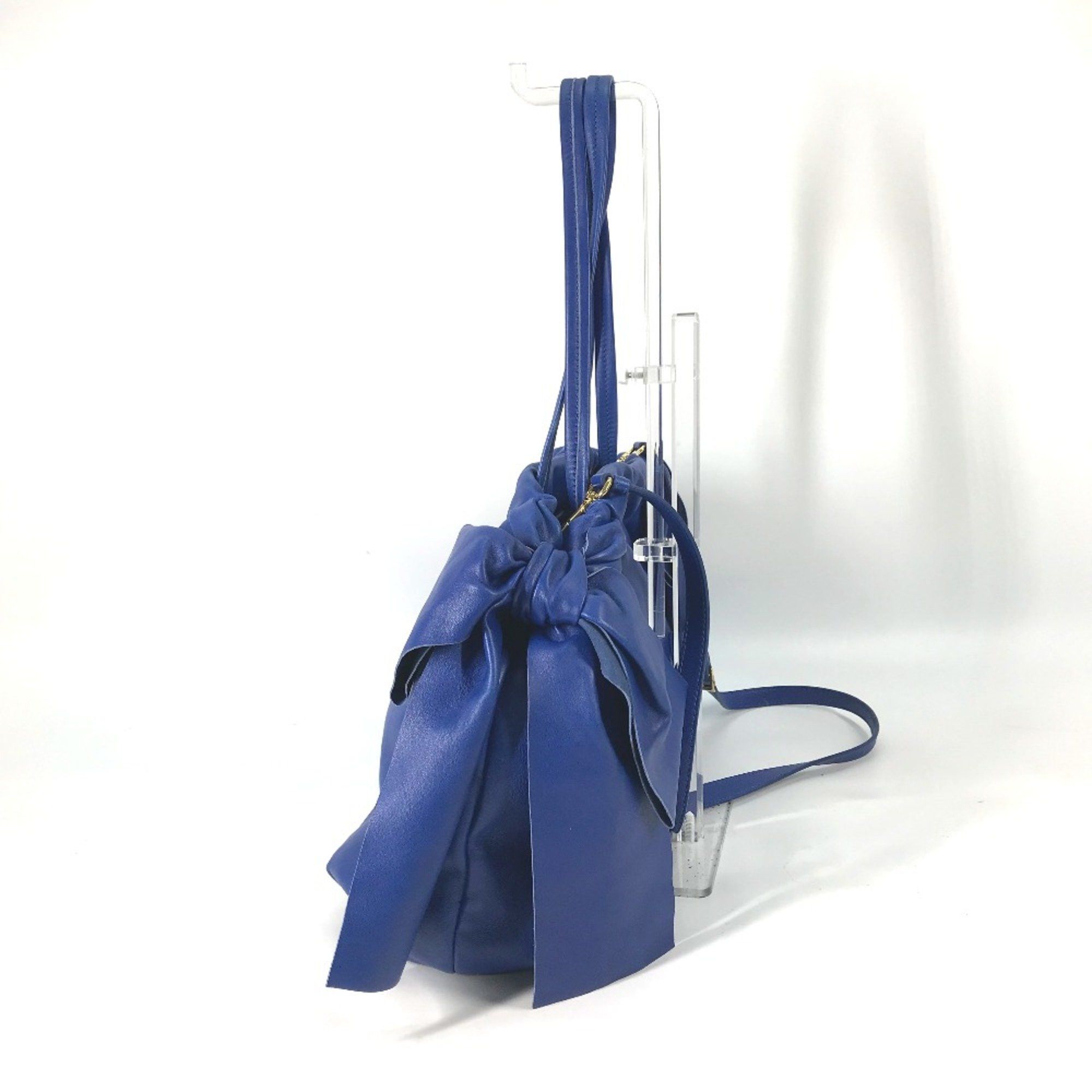 Prada PRADA Logo Crossbody 2WAY Shoulder Bag Bag Tote Bag Hand Bag blue Size ONE SIZE - 3 Thumbnail