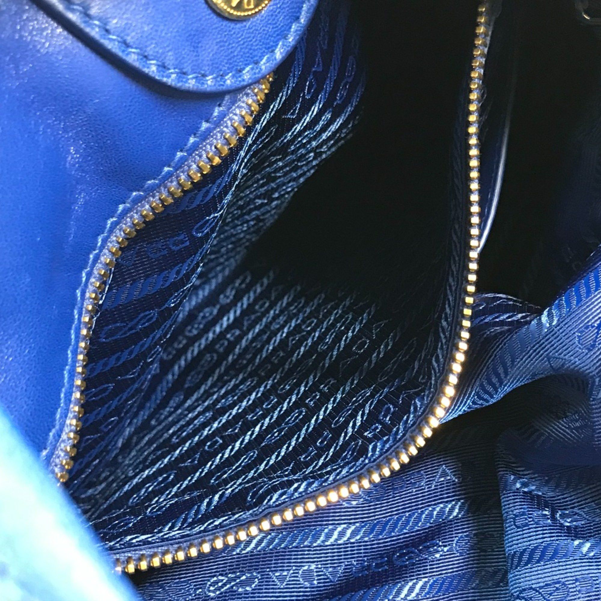 Prada PRADA Logo Crossbody 2WAY Shoulder Bag Bag Tote Bag Hand Bag blue Size ONE SIZE - 15 Thumbnail