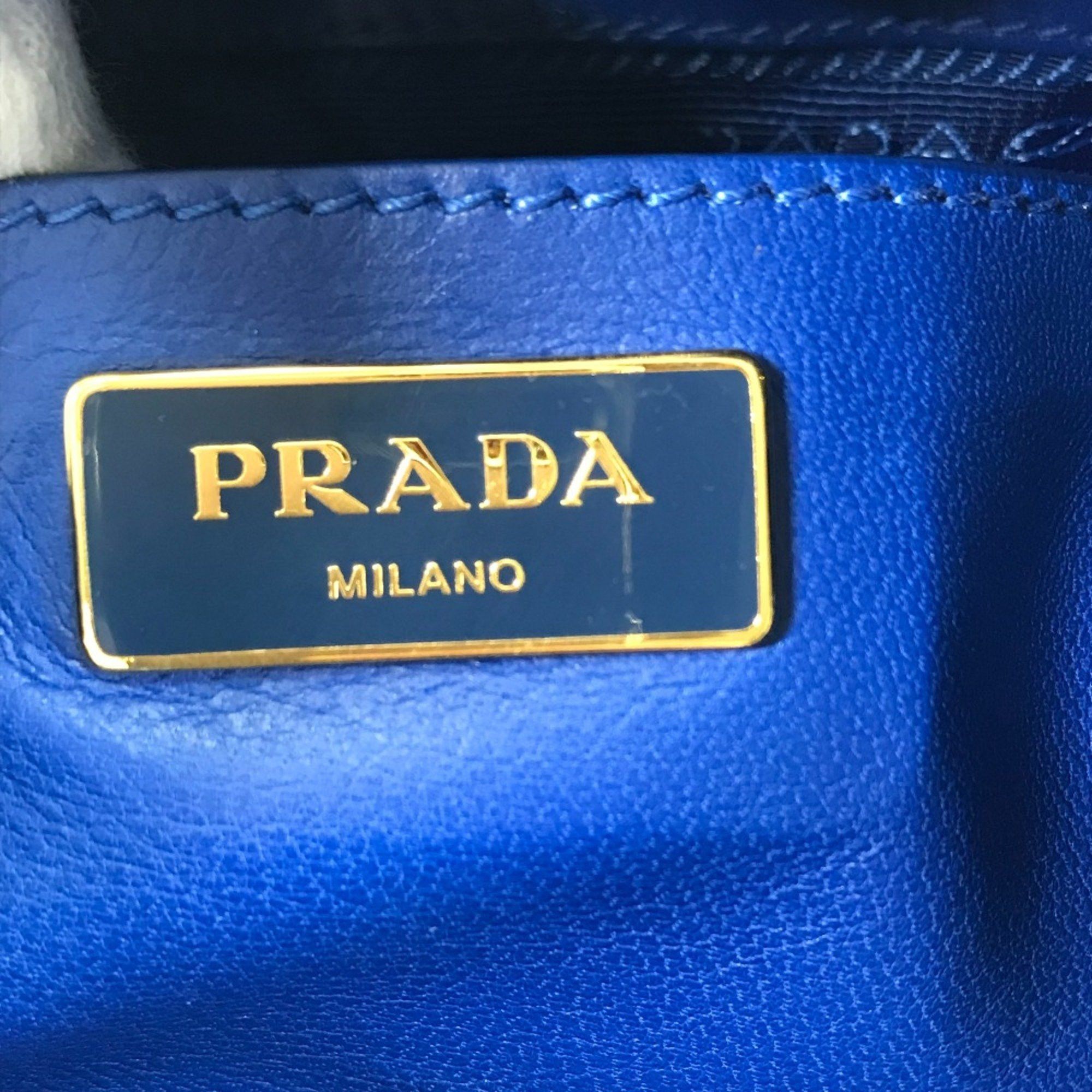 Prada PRADA Logo Crossbody 2WAY Shoulder Bag Bag Tote Bag Hand Bag blue Size ONE SIZE - 13 Thumbnail