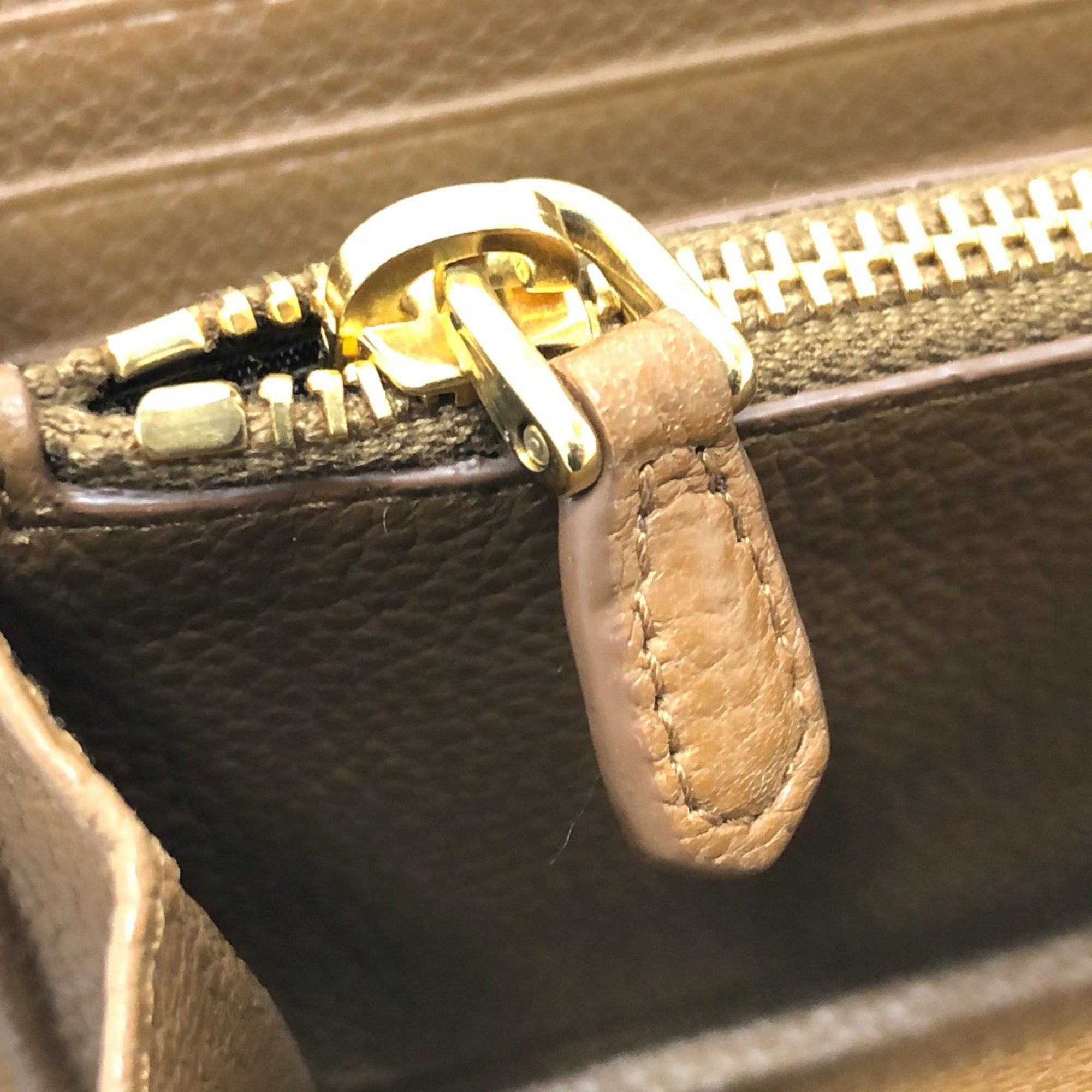 Prada PRADA 1M0506 Zip Around Long Wallet Brown GoldHardware Size ONE SIZE - 9 Thumbnail