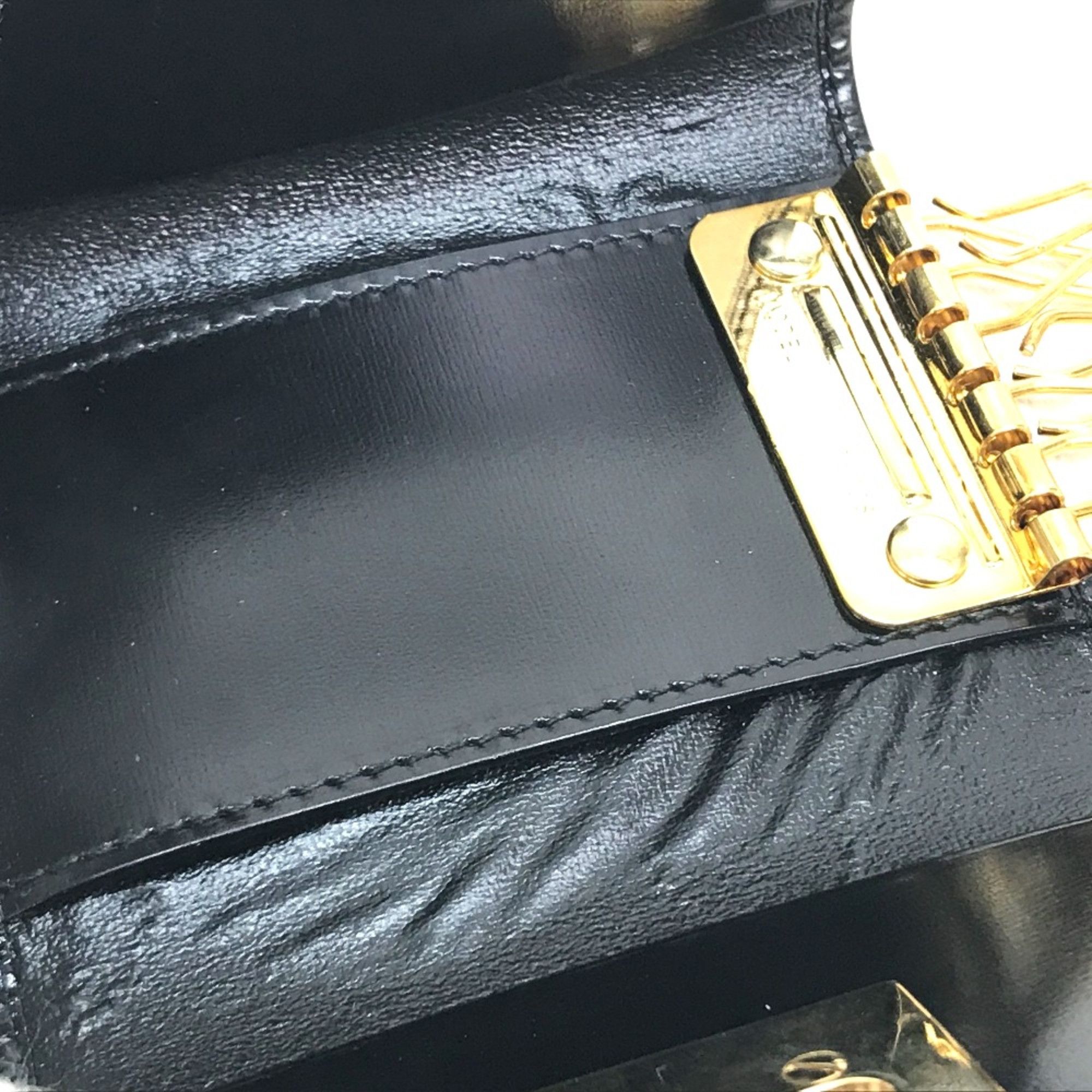 Salvatore Ferragamo Salvatore Ferragamo Key Case Black GoldHardware Size ONE SIZE - 6 Thumbnail