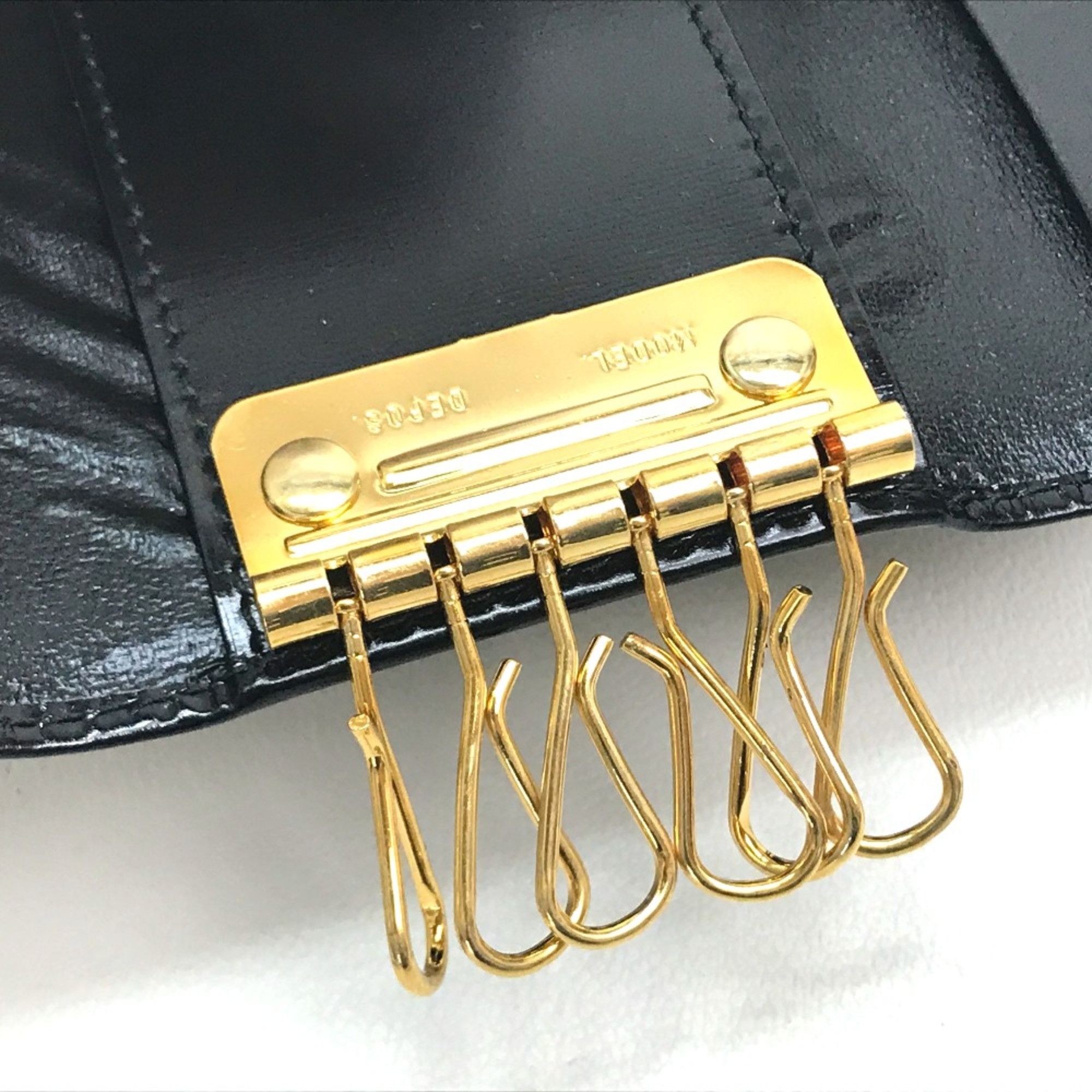Salvatore Ferragamo Salvatore Ferragamo Key Case Black GoldHardware Size ONE SIZE - 7 Thumbnail