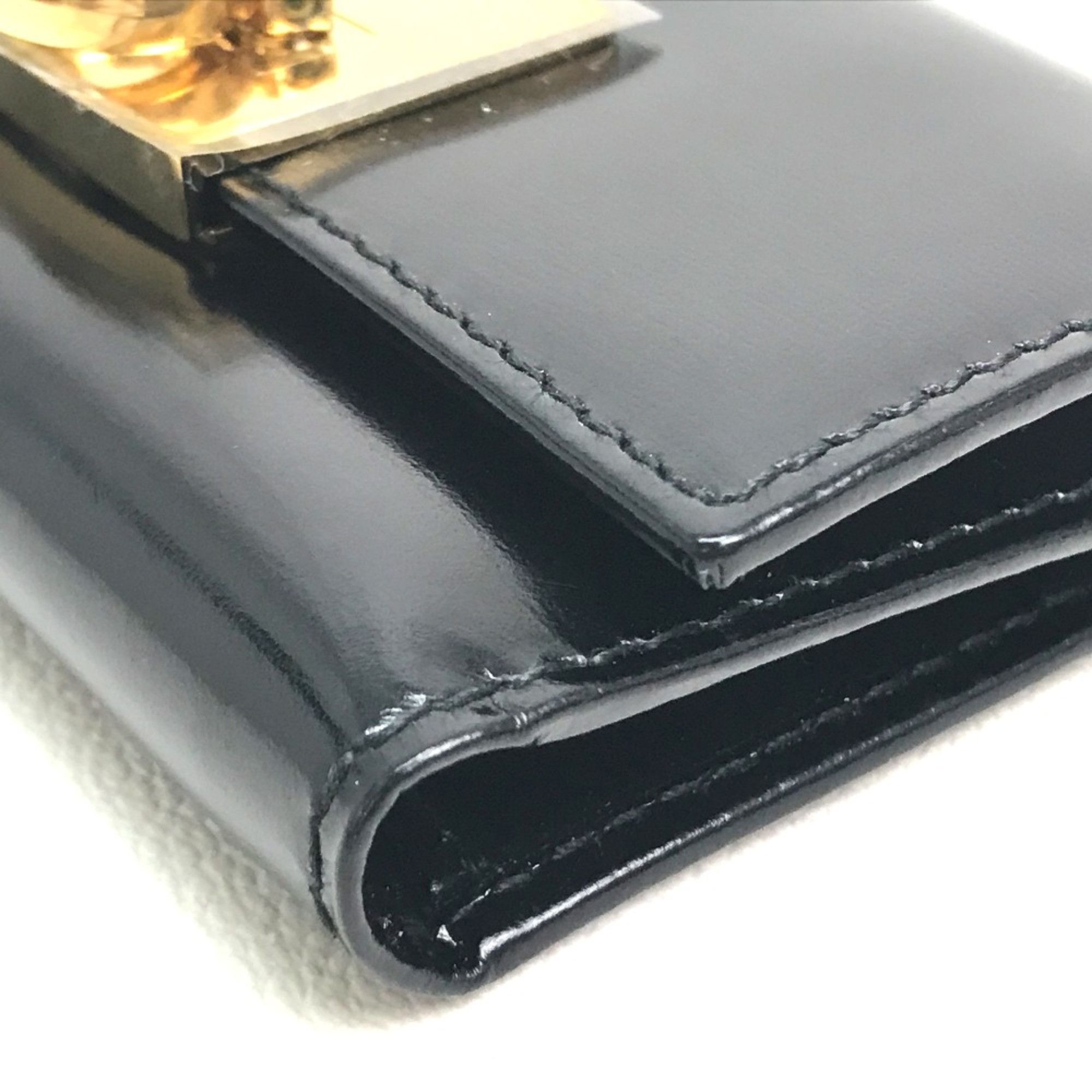 Salvatore Ferragamo Salvatore Ferragamo Key Case Black GoldHardware Size ONE SIZE - 4 Thumbnail