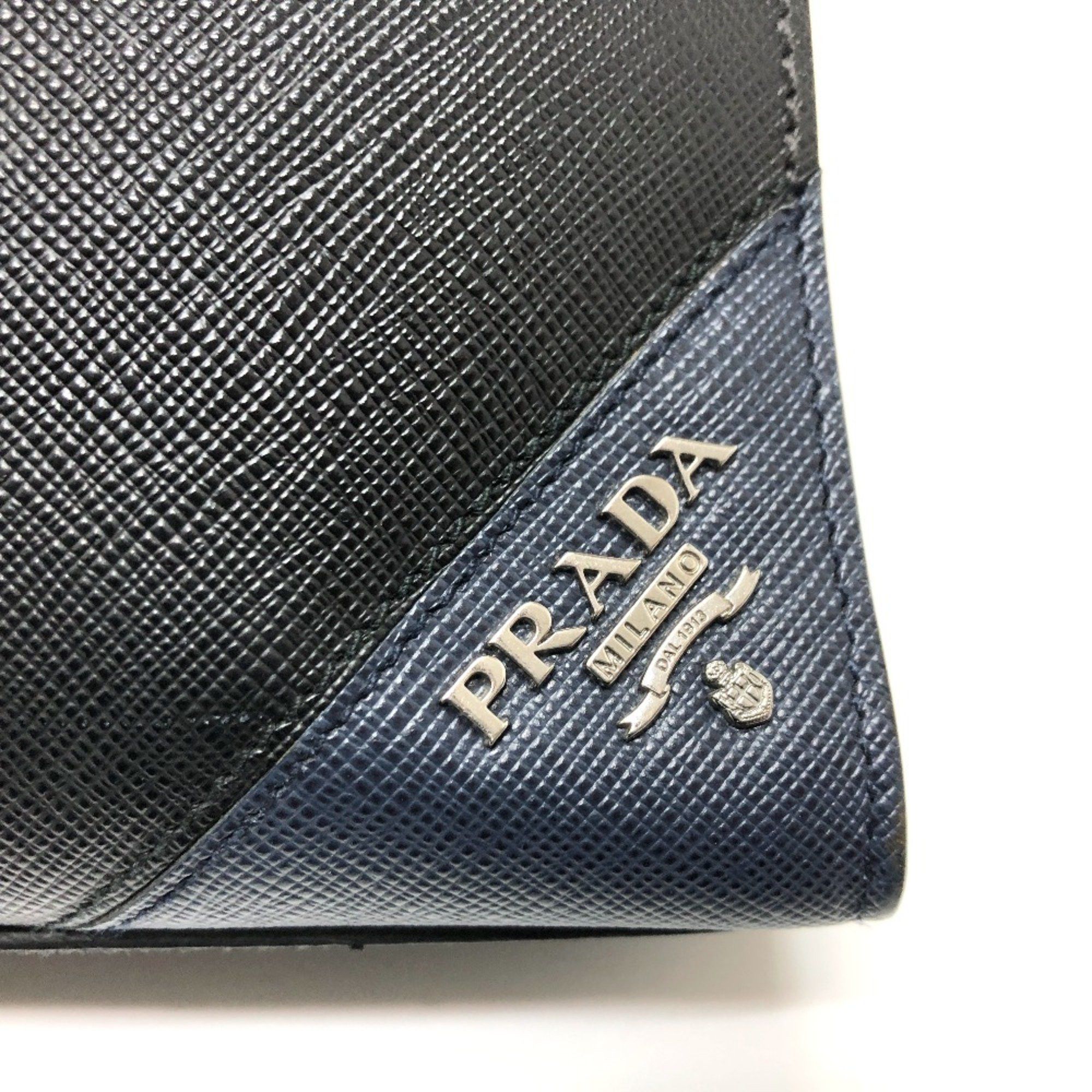 Prada PRADA 2VG079 logo bag handbag Tote Bag Black SilverHardware Size ONE SIZE - 9 Thumbnail