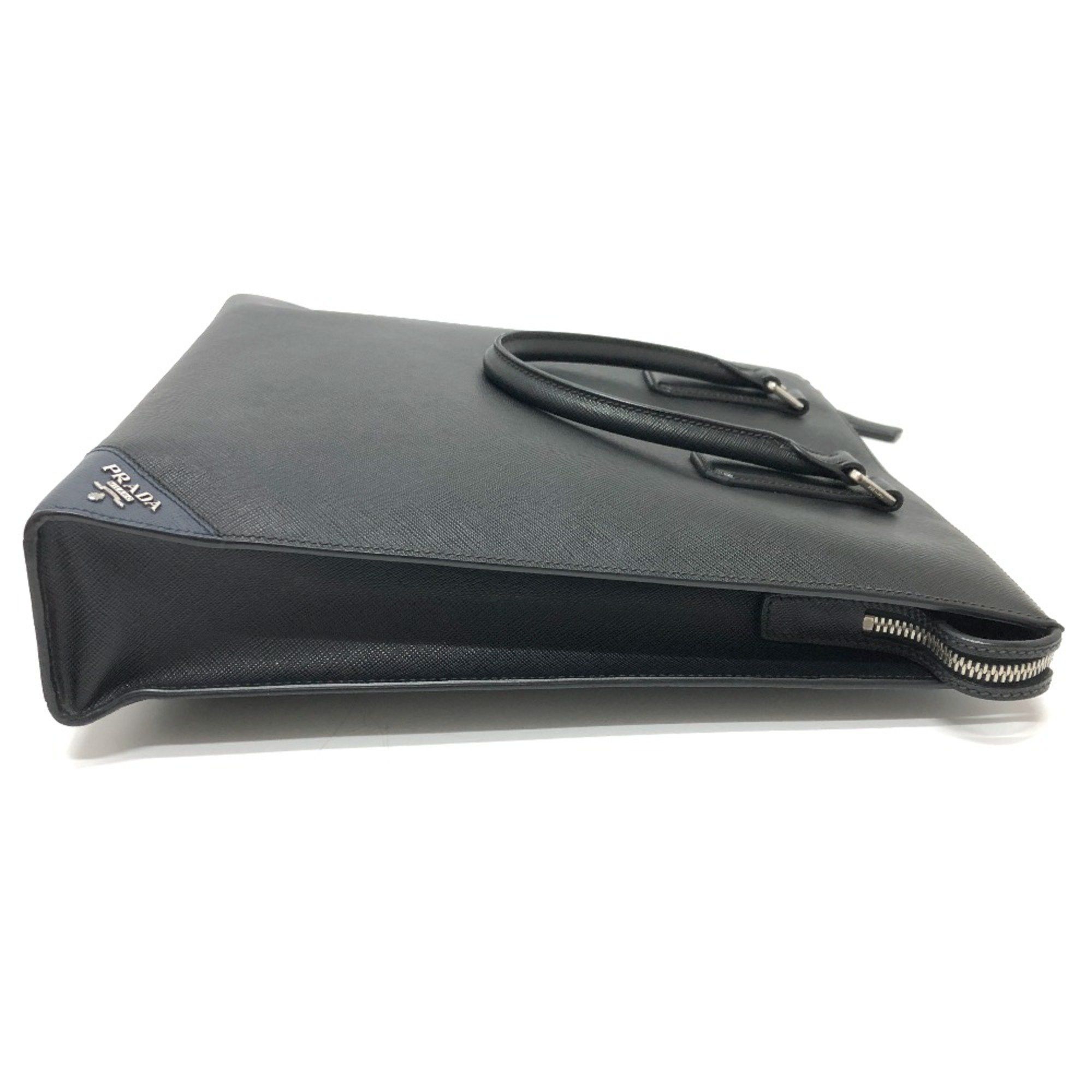Prada PRADA 2VG079 logo bag handbag Tote Bag Black SilverHardware Size ONE SIZE - 3 Thumbnail