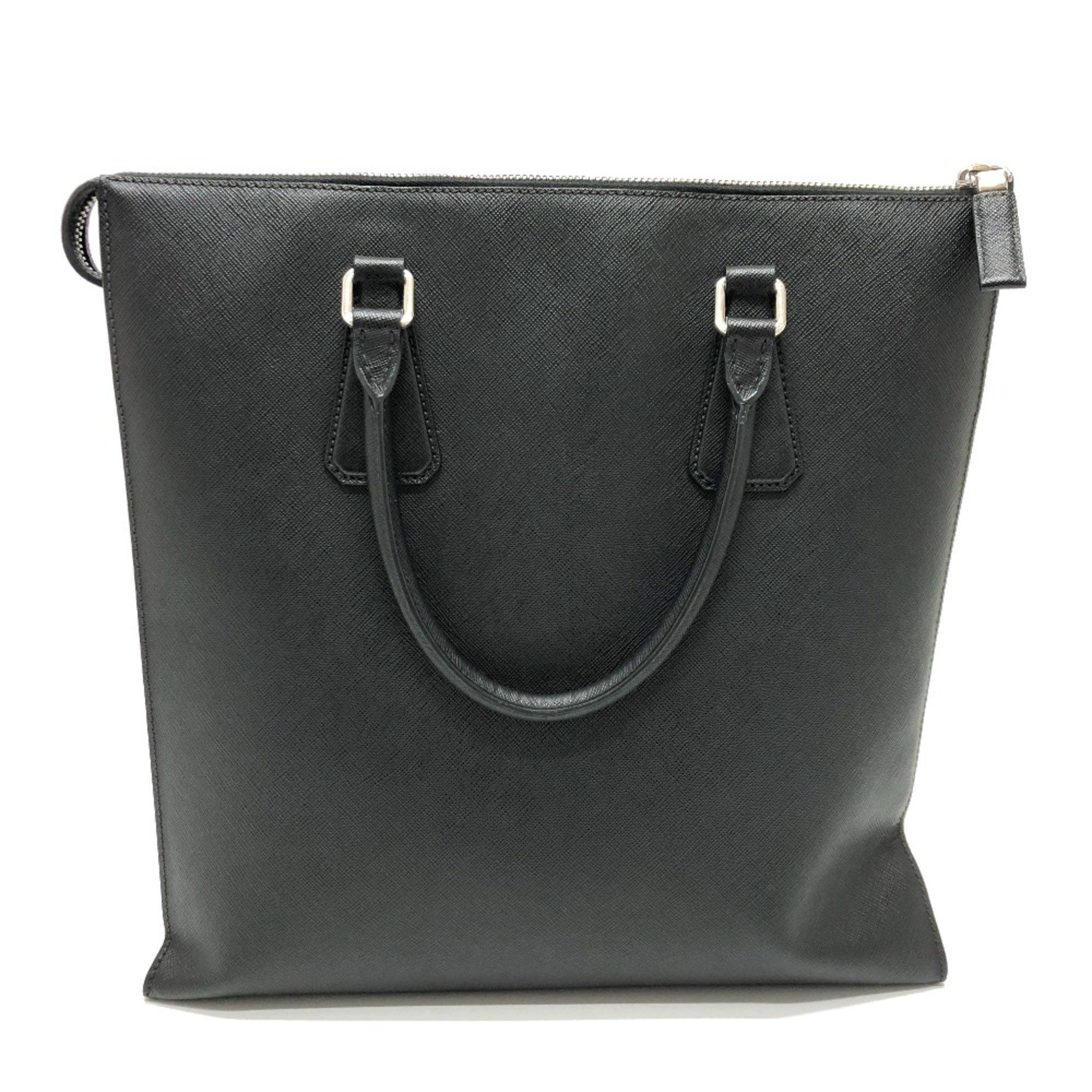 Prada PRADA 2VG079 logo bag handbag Tote Bag Black SilverHardware Size ONE SIZE - 2 Thumbnail
