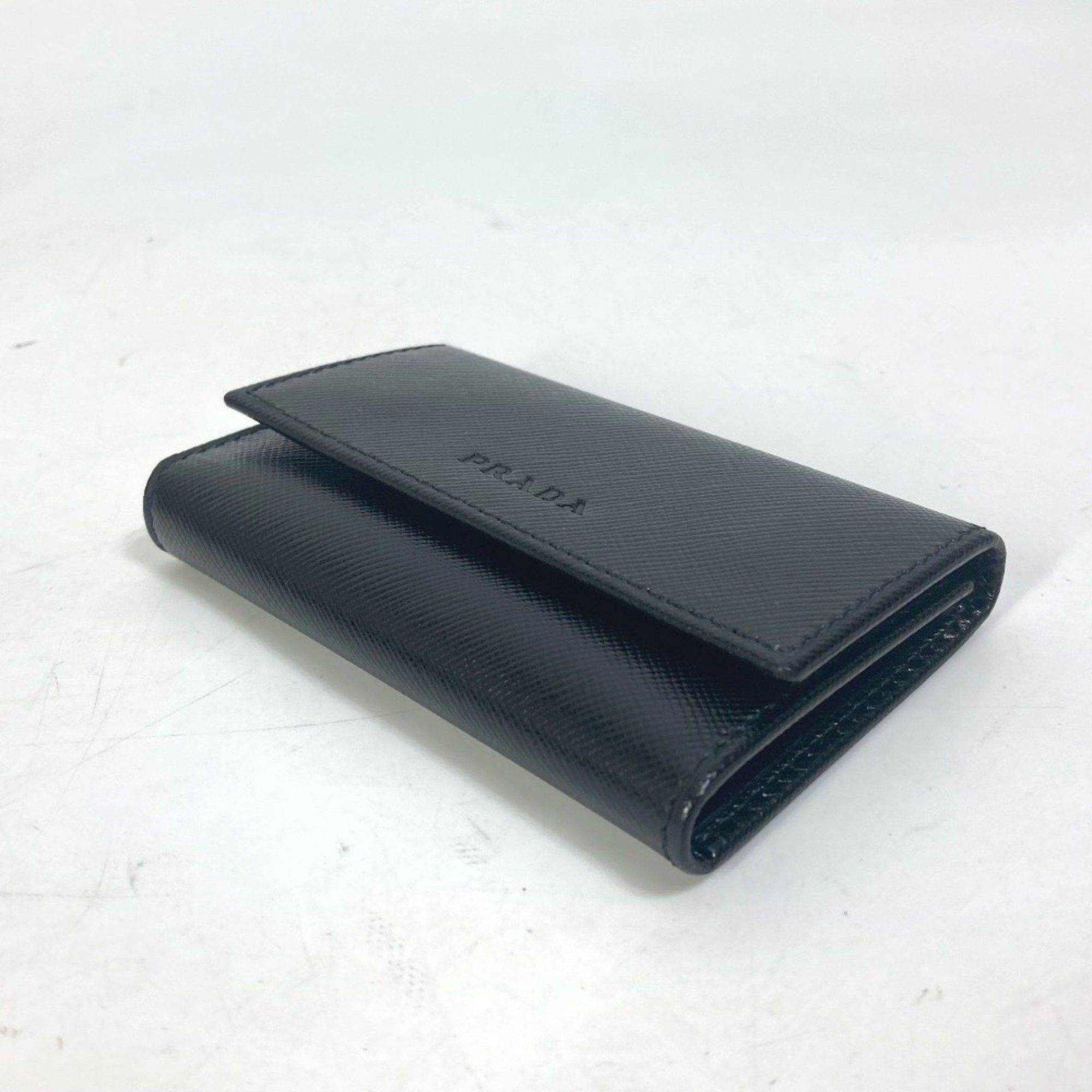 Prada PRADA M25U key 6-Ring Key Case Black Size ONE SIZE - 3 Thumbnail
