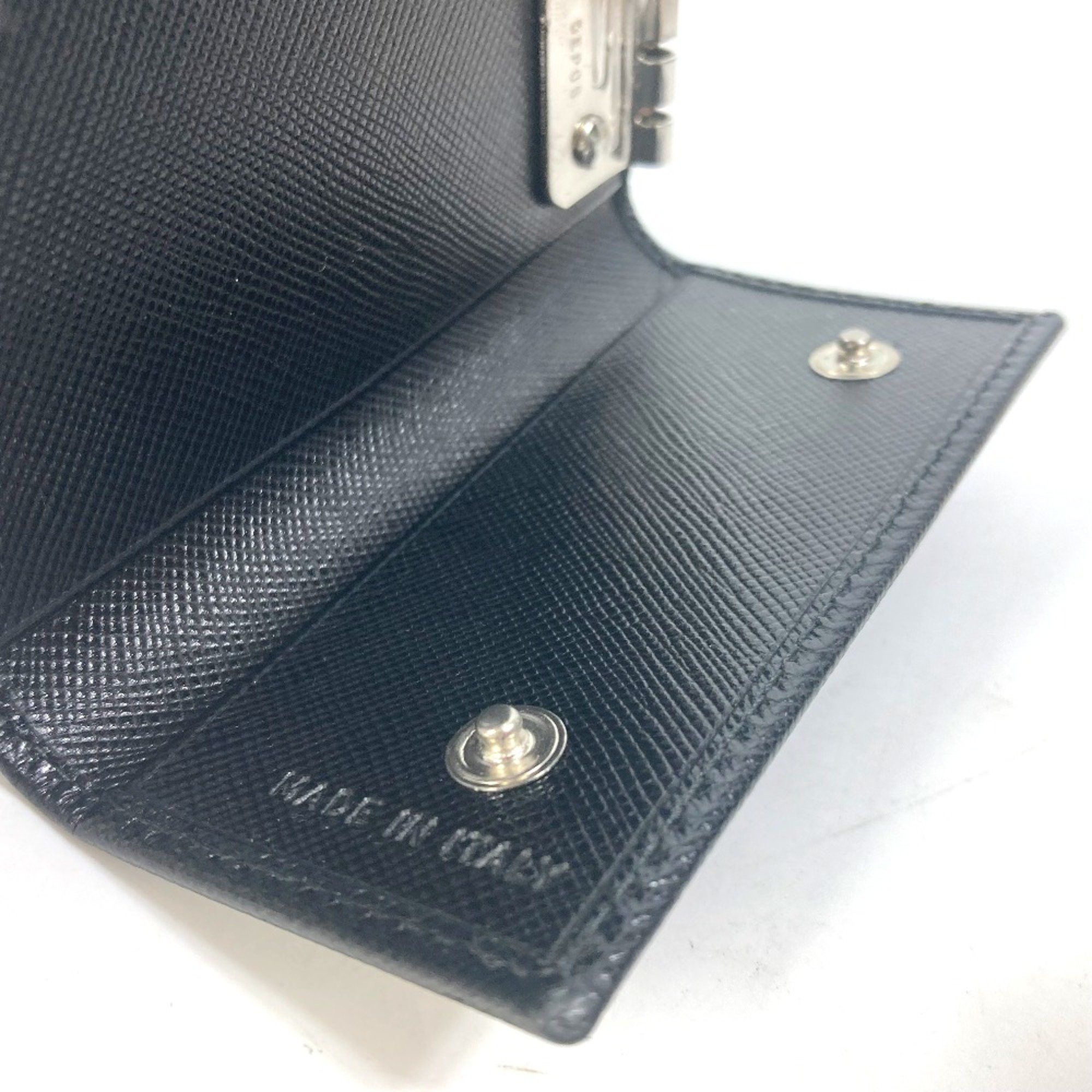 Prada PRADA M25U key 6-Ring Key Case Black Size ONE SIZE - 9 Thumbnail