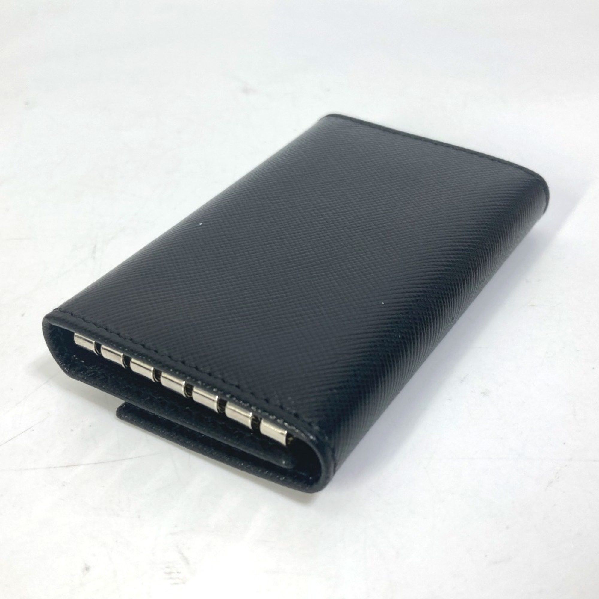 Prada PRADA M25U key 6-Ring Key Case Black Size ONE SIZE - 4 Thumbnail