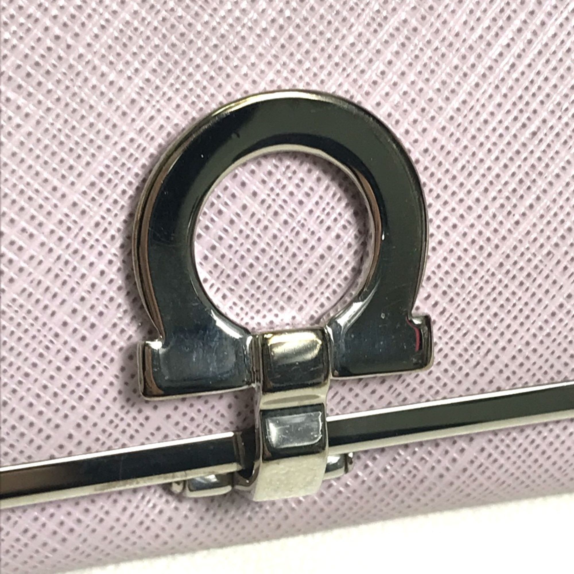 Salvatore Ferragamo Salvatore Ferragamo Logo Hardware Long Wallet purple Light Purple Based SilverHardware Size ONE SIZE - 5 Thumbnail