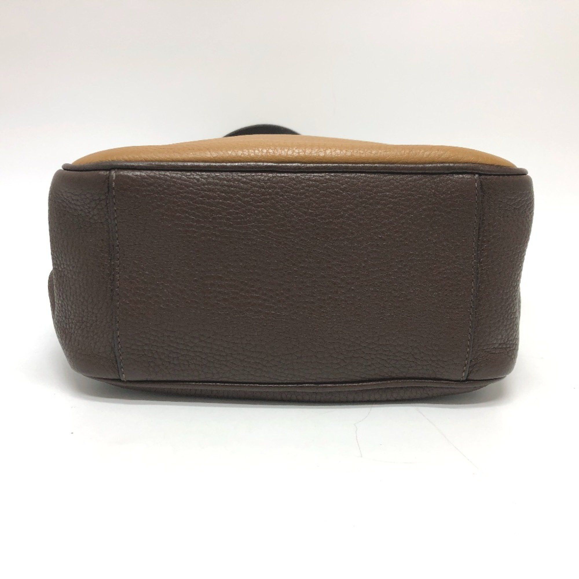 Prada PRADA Triangle logo bag shawl Crossbody Shoulder Bag Brown Beige Size ONE SIZE - 4 Thumbnail