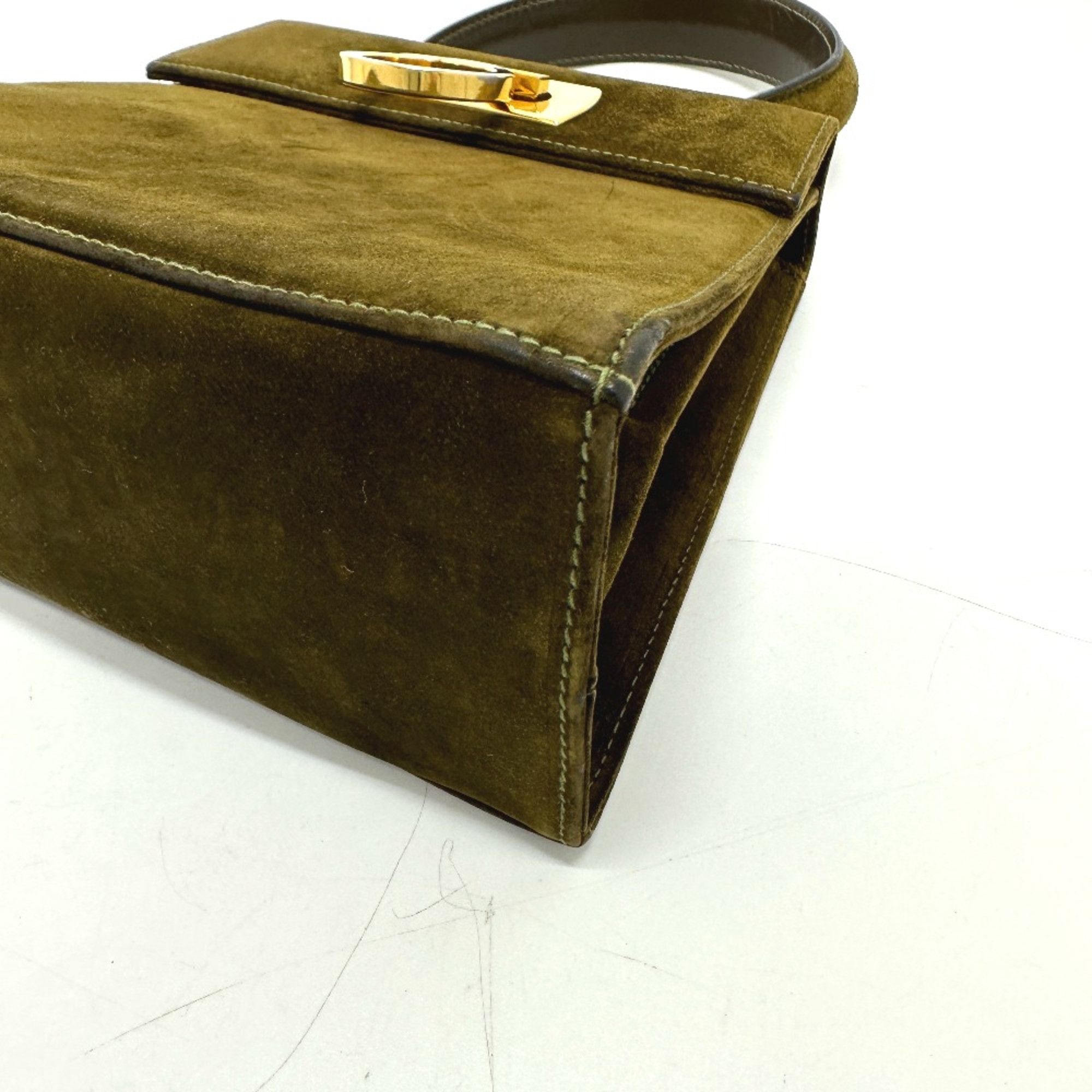 Salvatore Ferragamo Salvatore Ferragamo Gancini Hand Bag Brown GoldHardware Size ONE SIZE - 6 Thumbnail