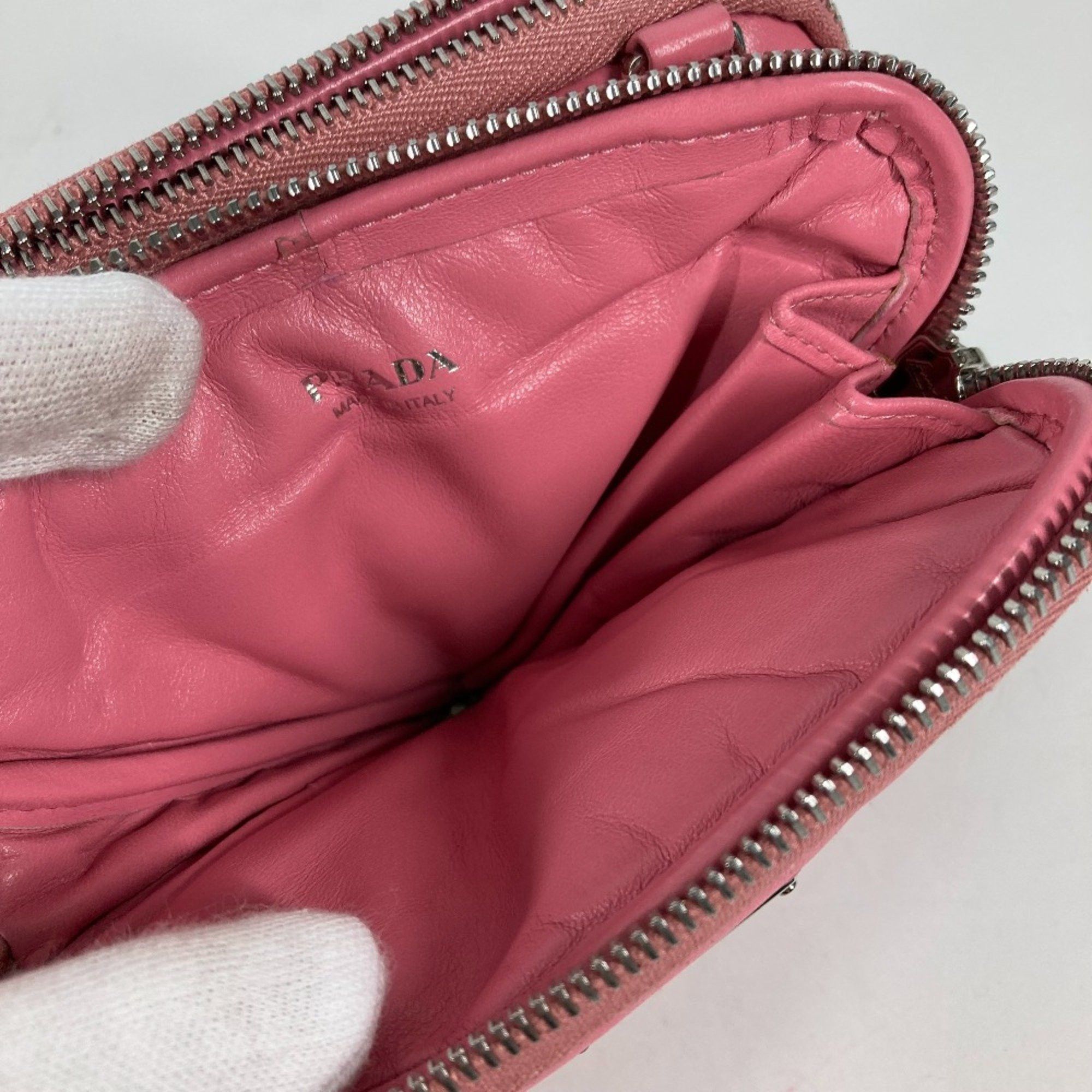 Prada PRADA Chain Crossbody 3WAY Pochette Shoulder Bag pink Size ONE SIZE - 10 Thumbnail