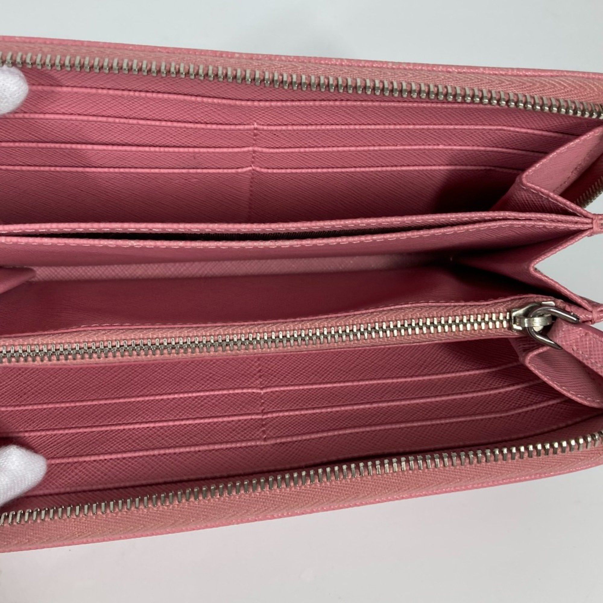 Prada PRADA Long wallet Zip Around Long Wallet pink Size ONE SIZE - 10 Thumbnail