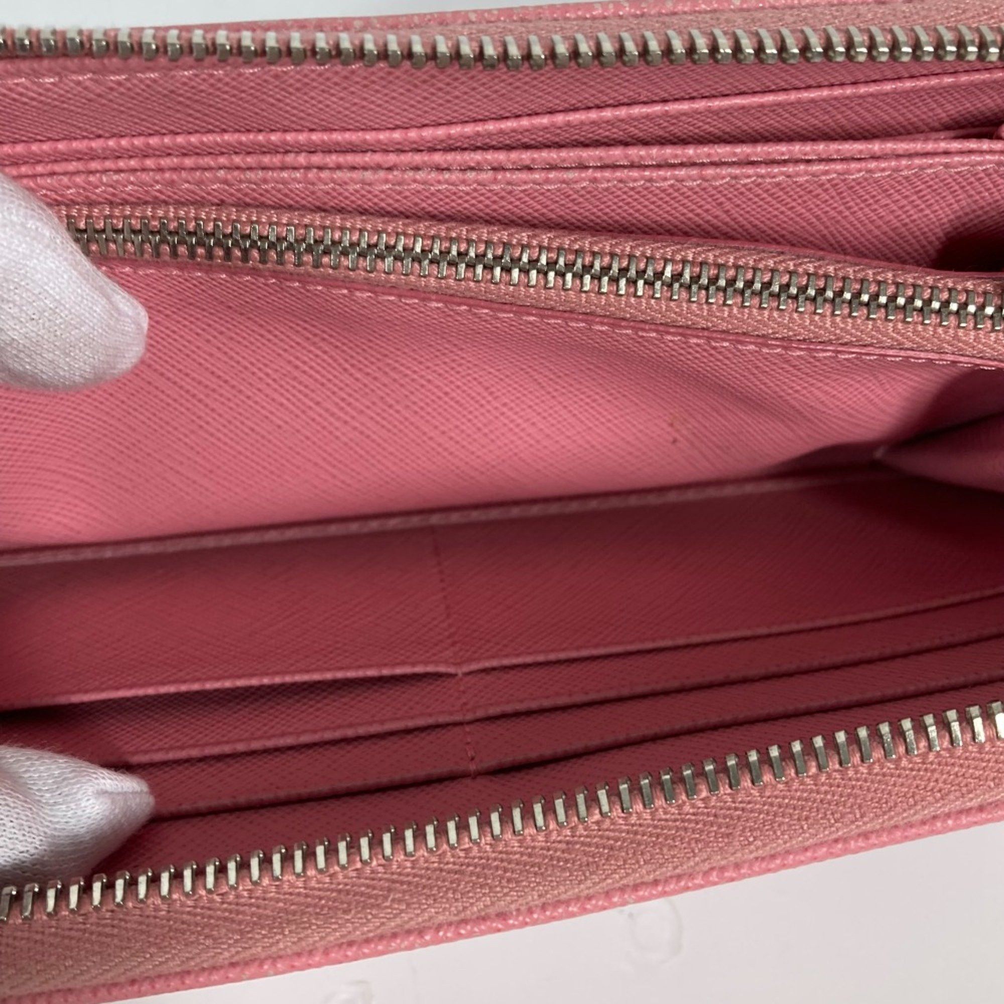 Prada PRADA Long wallet Zip Around Long Wallet pink Size ONE SIZE - 11 Thumbnail