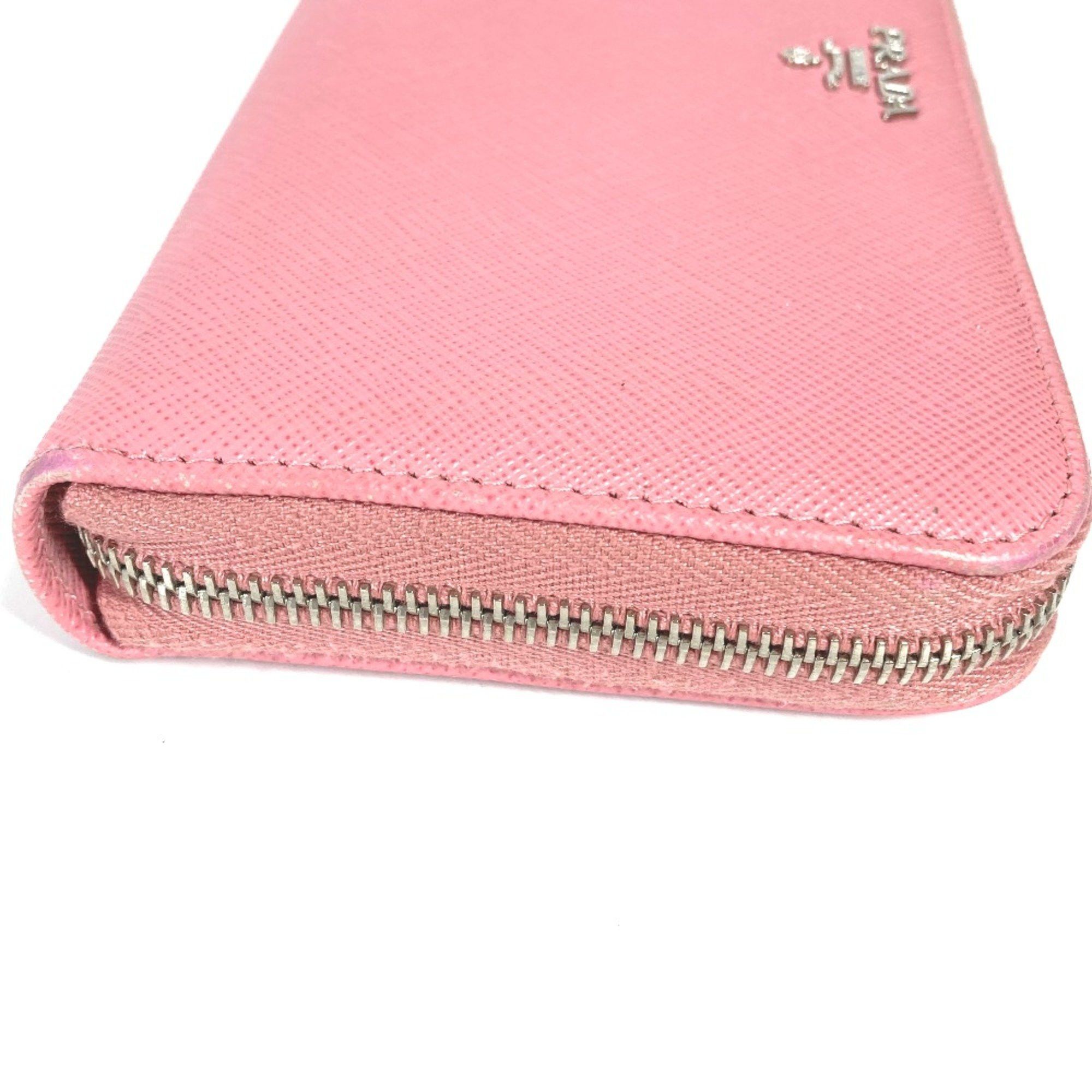 Prada PRADA Long wallet Zip Around Long Wallet pink Size ONE SIZE - 4 Thumbnail