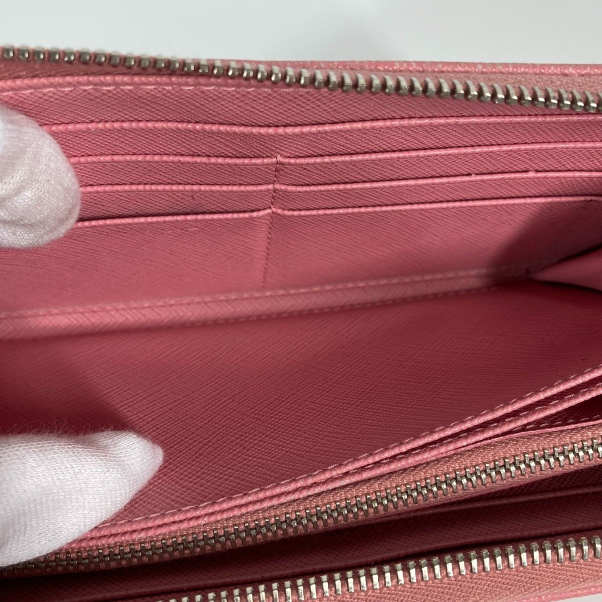 Prada PRADA Long wallet Zip Around Long Wallet pink Size ONE SIZE - 12 Thumbnail