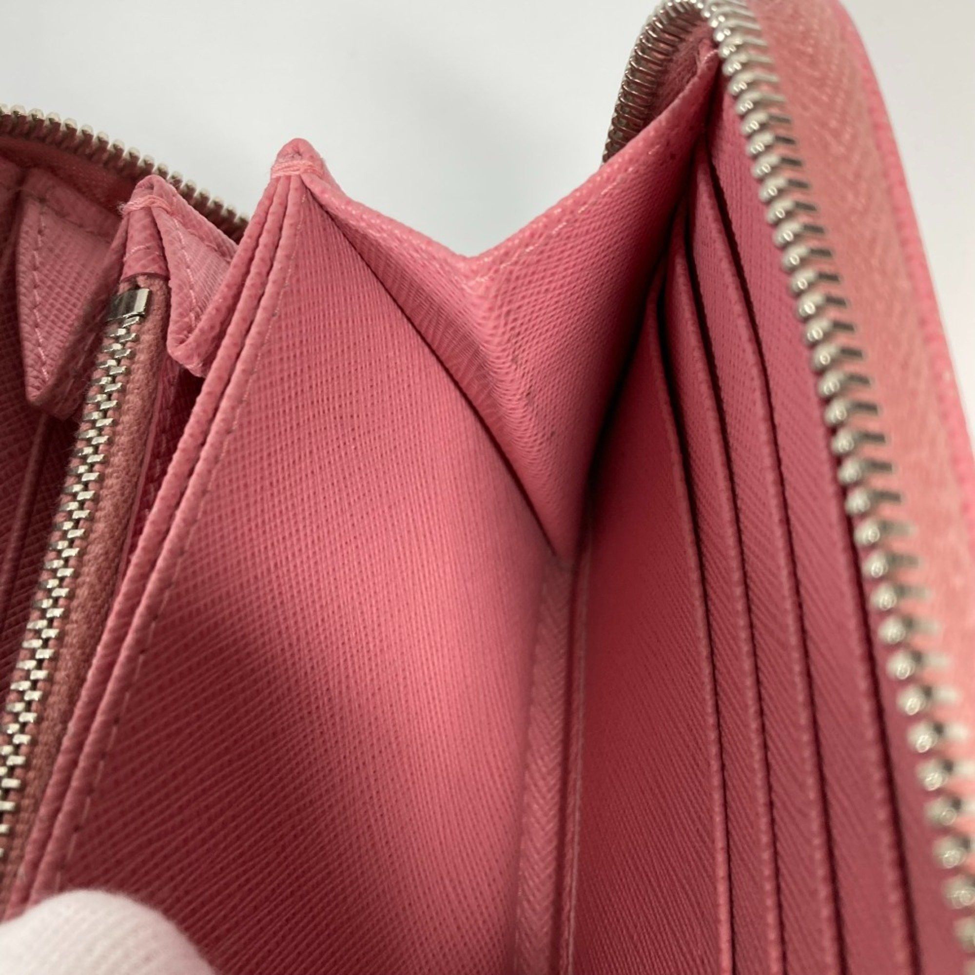 Prada PRADA Long wallet Zip Around Long Wallet pink Size ONE SIZE - 17 Thumbnail