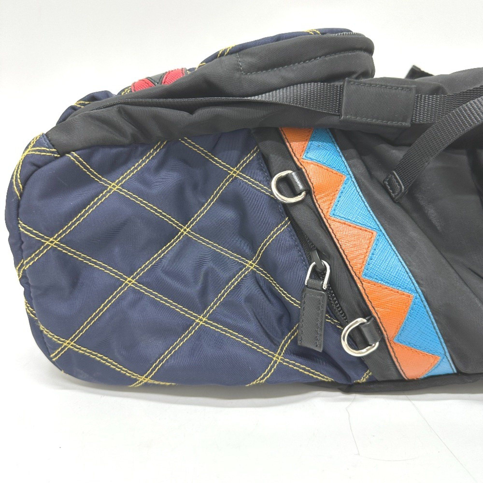 Prada PRADA Quilted Multi backpack bag Backpack Multicolore SilverHardware Size ONE SIZE - 10 Thumbnail