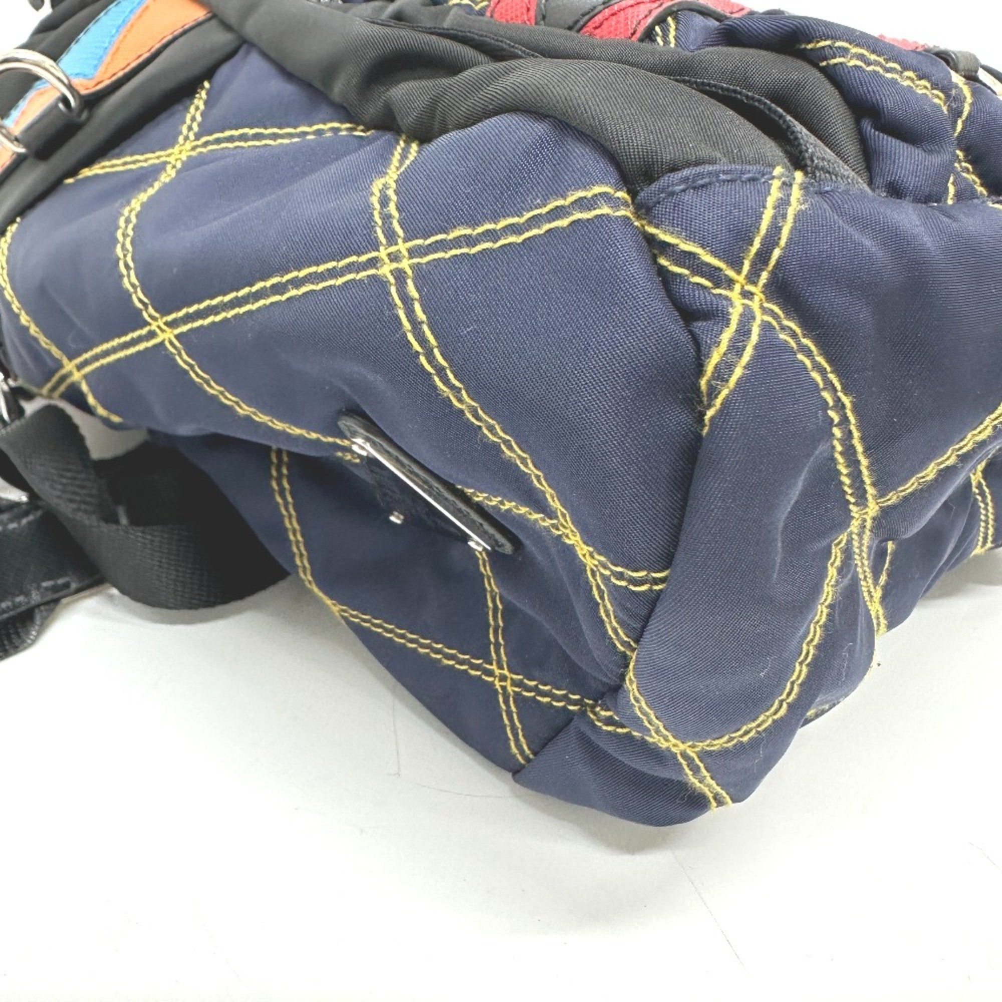 Prada PRADA Quilted Multi backpack bag Backpack Multicolore SilverHardware Size ONE SIZE - 5 Thumbnail