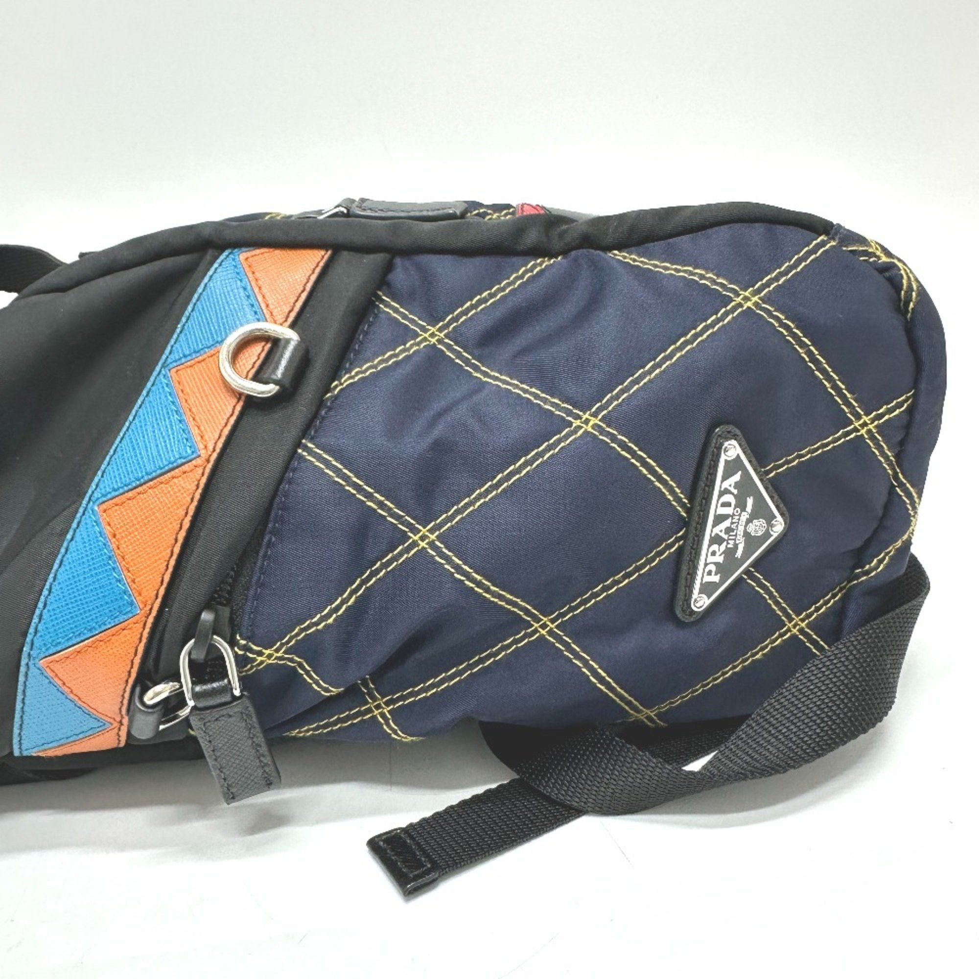 Prada PRADA Quilted Multi backpack bag Backpack Multicolore SilverHardware Size ONE SIZE - 9 Thumbnail