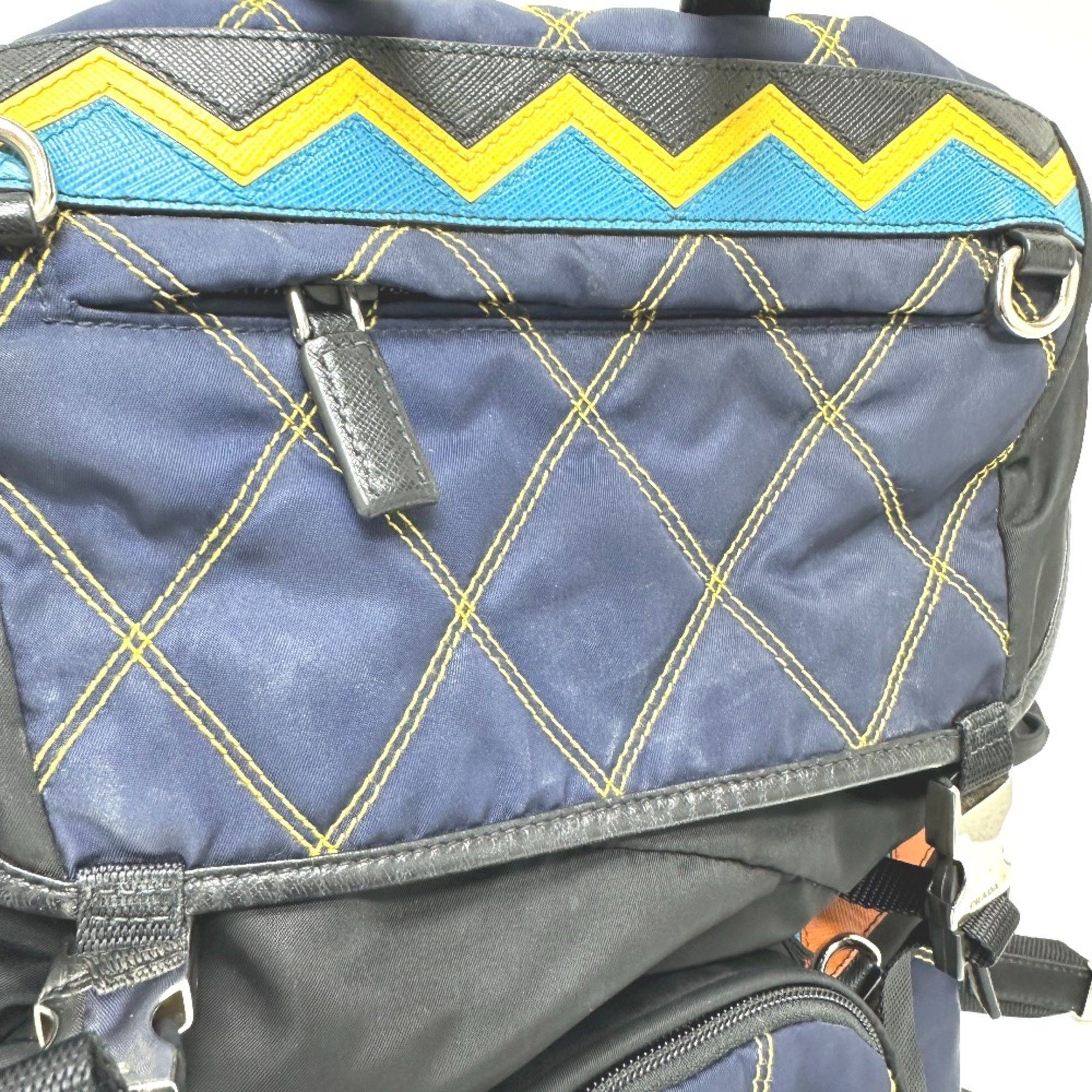 Prada PRADA Quilted Multi backpack bag Backpack Multicolore SilverHardware Size ONE SIZE - 6 Thumbnail