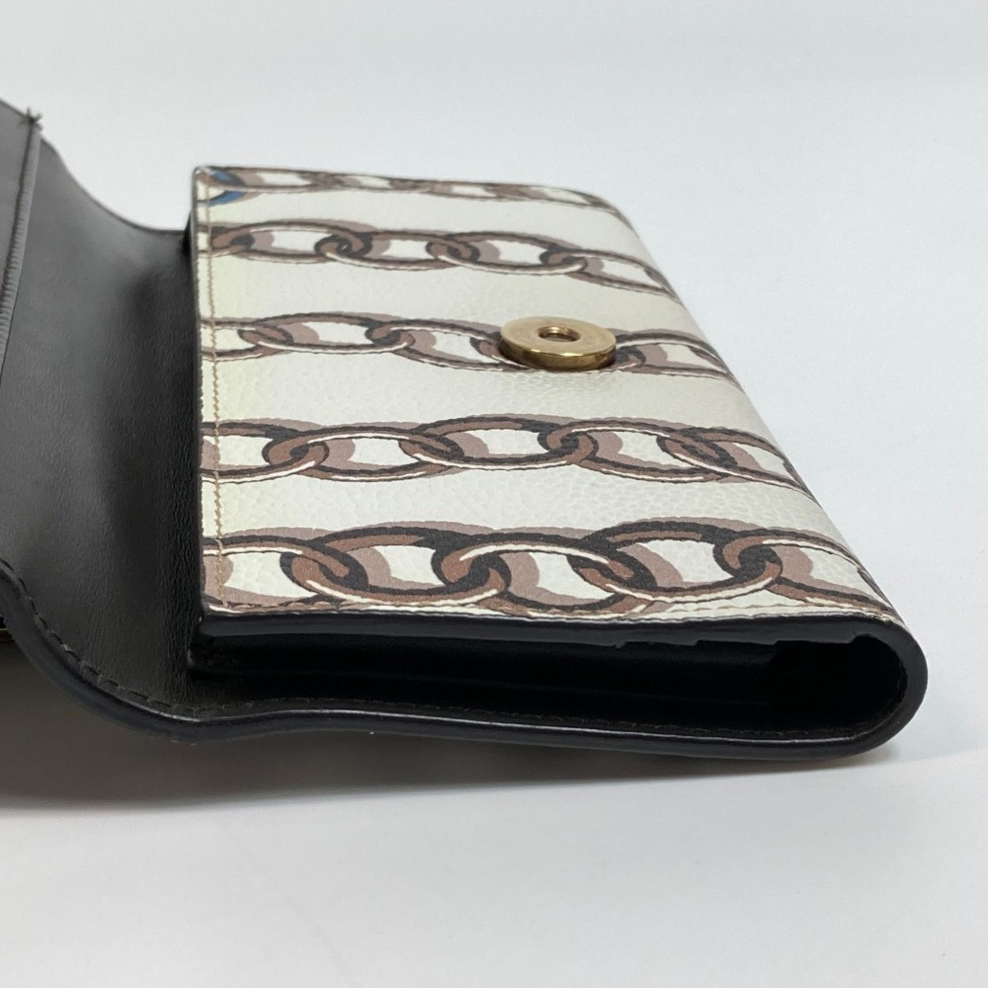 Salvatore Ferragamo Salvatore Ferragamo 2WAY Shoulder Bag Hand Bag WhiteBased GoldHardware Size ONE SIZE - 14 Thumbnail