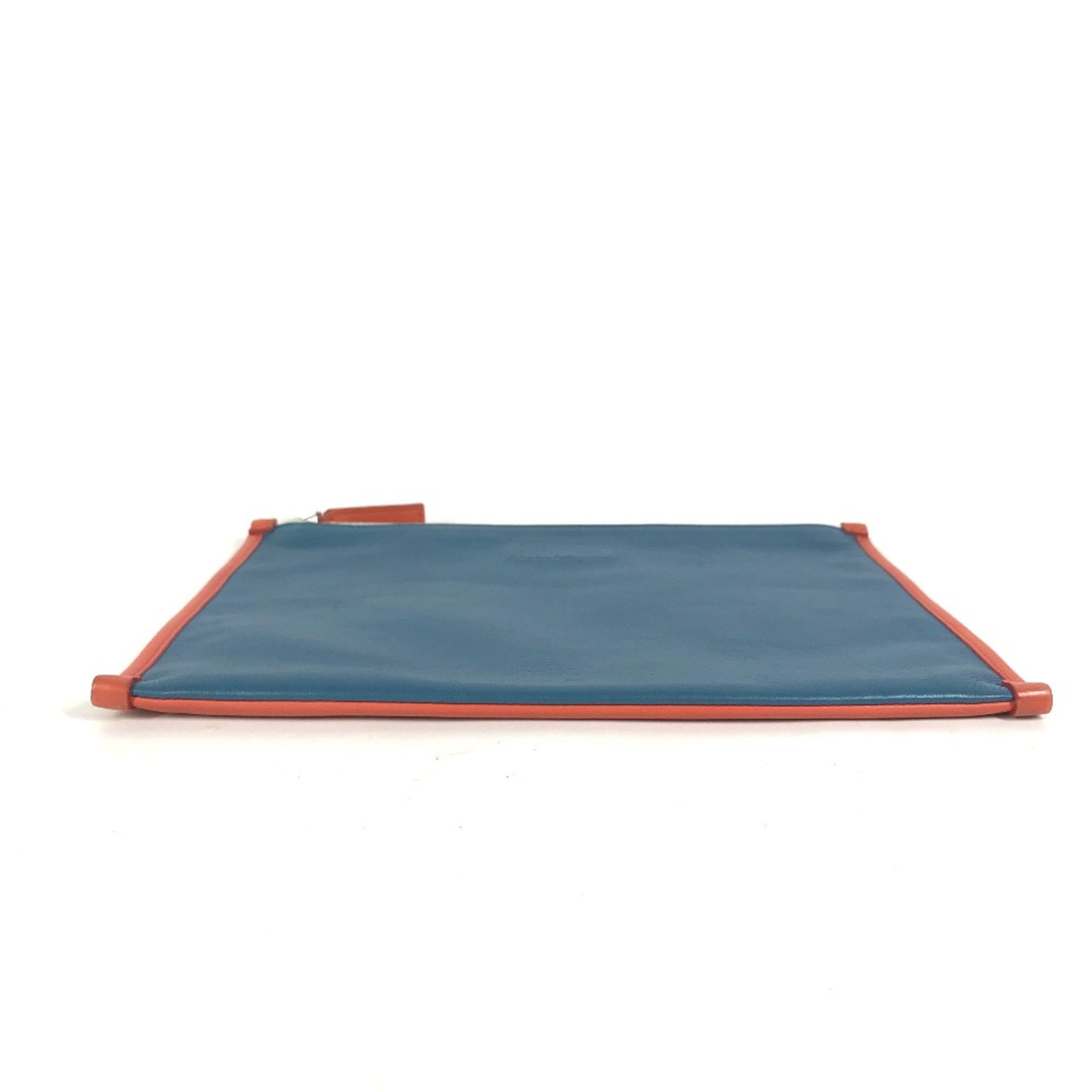 Salvatore Ferragamo Salvatore Ferragamo bag pouch Clutch bag blue Orange Based Size ONE SIZE - 9 Thumbnail