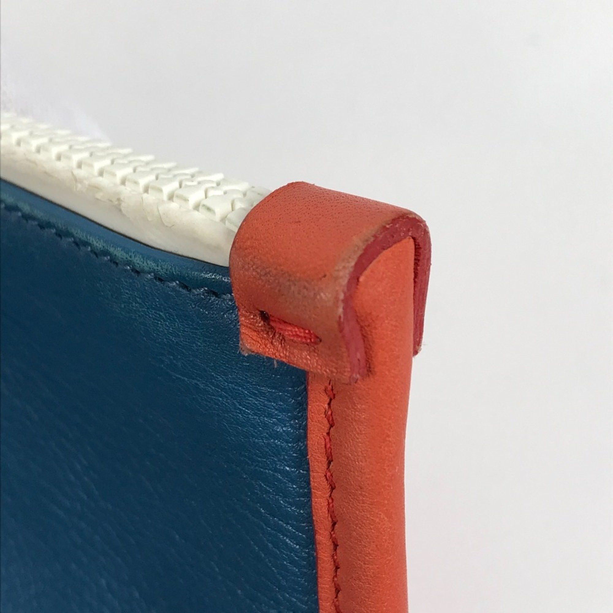 Salvatore Ferragamo Salvatore Ferragamo bag pouch Clutch bag blue Orange Based Size ONE SIZE - 4 Thumbnail