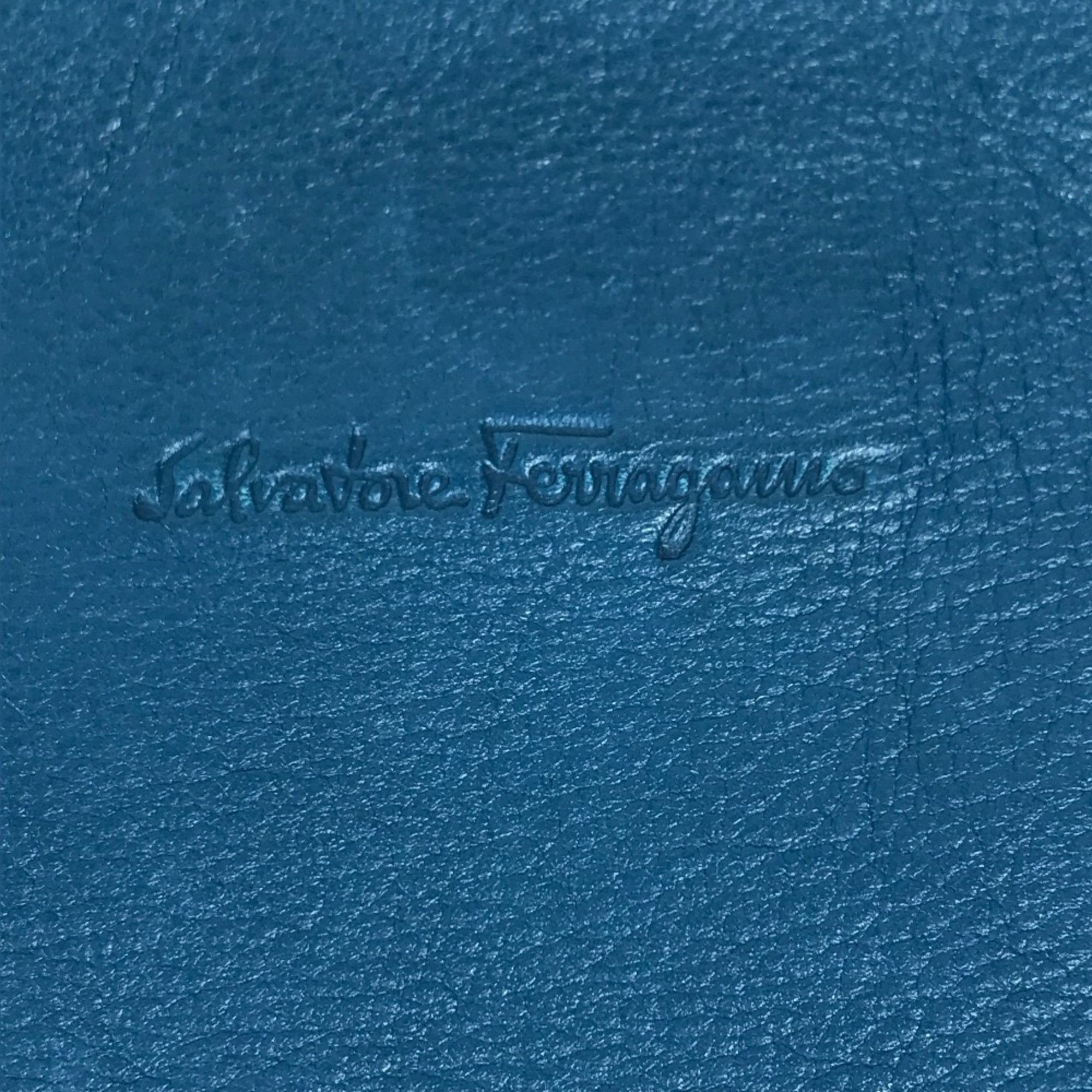 Salvatore Ferragamo Salvatore Ferragamo bag pouch Clutch bag blue Orange Based Size ONE SIZE - 2 Thumbnail