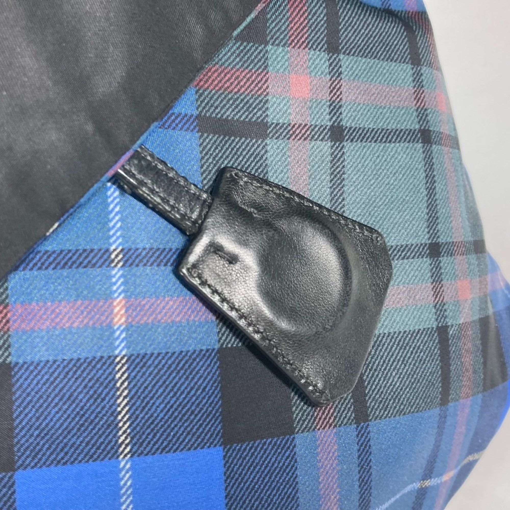 Prada PRADA check Tote Bag Shoulder Bag Black Blue x Green Size ONE SIZE - 14 Thumbnail