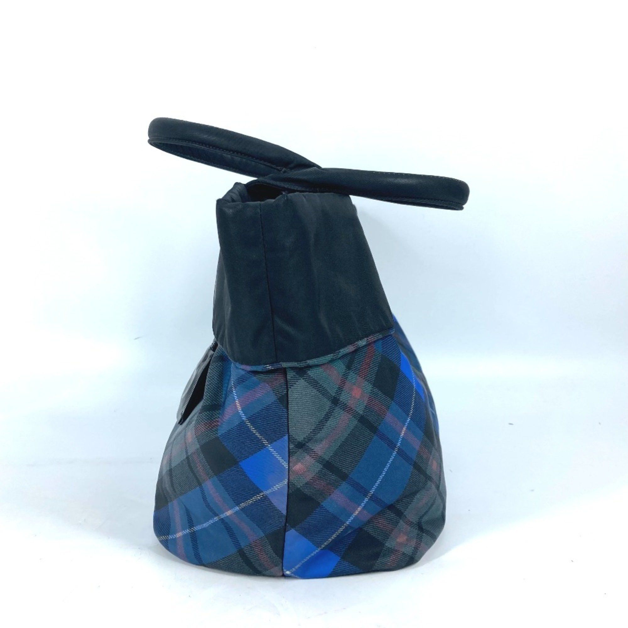 Prada PRADA check Tote Bag Shoulder Bag Black Blue x Green Size ONE SIZE - 5 Thumbnail