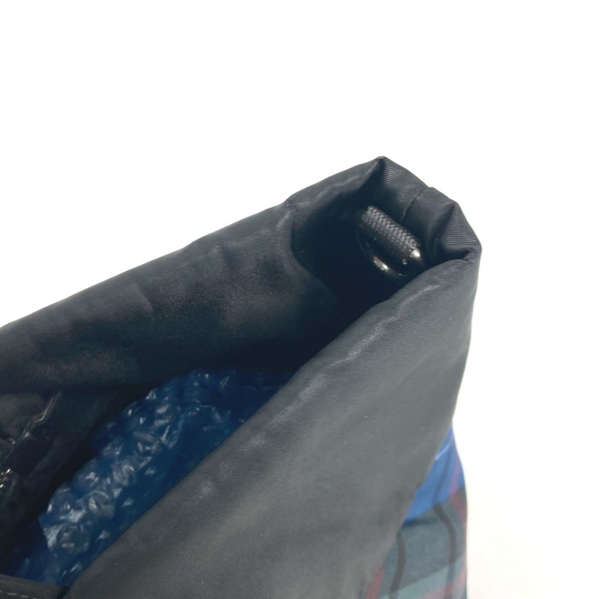 Prada PRADA check Tote Bag Shoulder Bag Black Blue x Green Size ONE SIZE - 12 Thumbnail