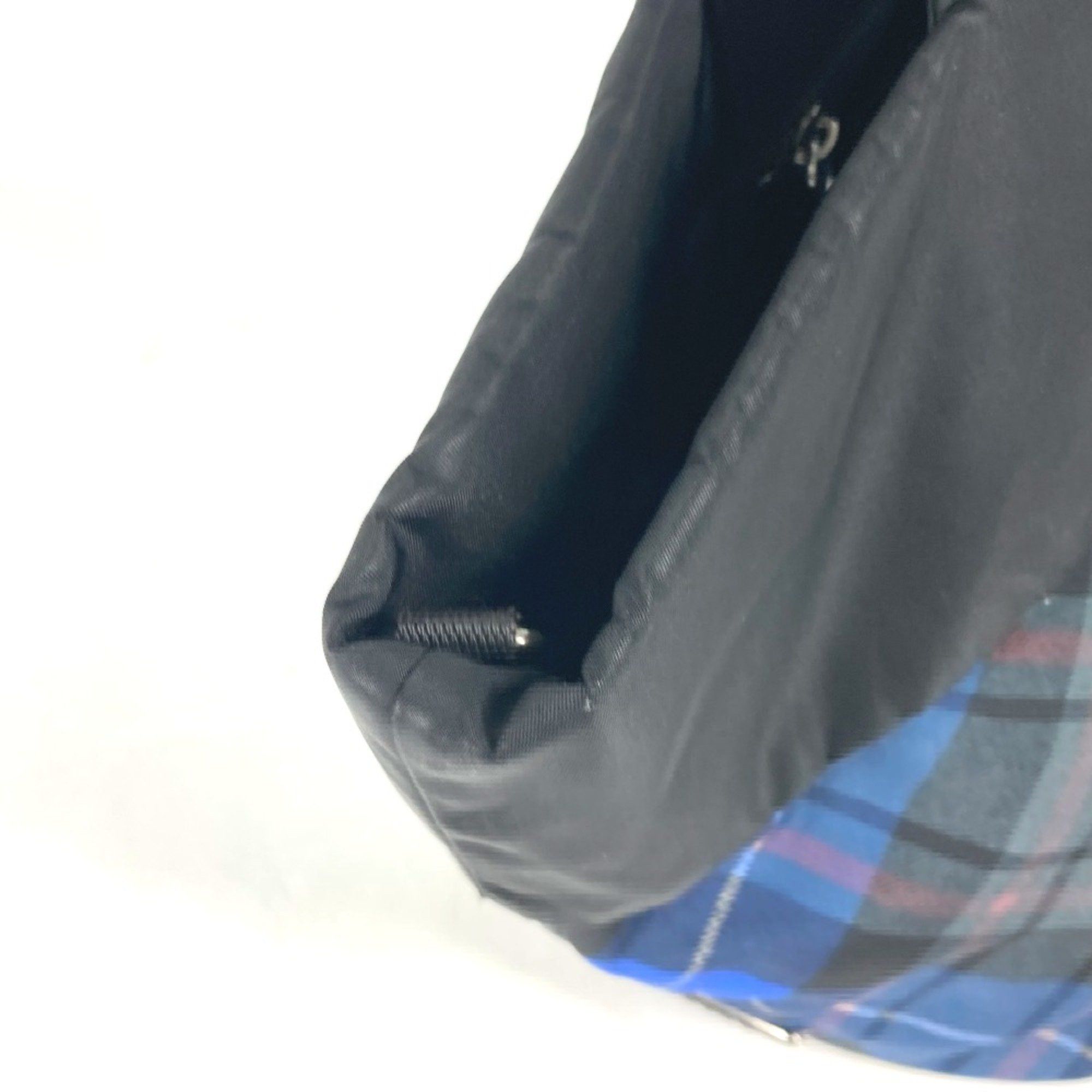 Prada PRADA check Tote Bag Shoulder Bag Black Blue x Green Size ONE SIZE - 13 Thumbnail