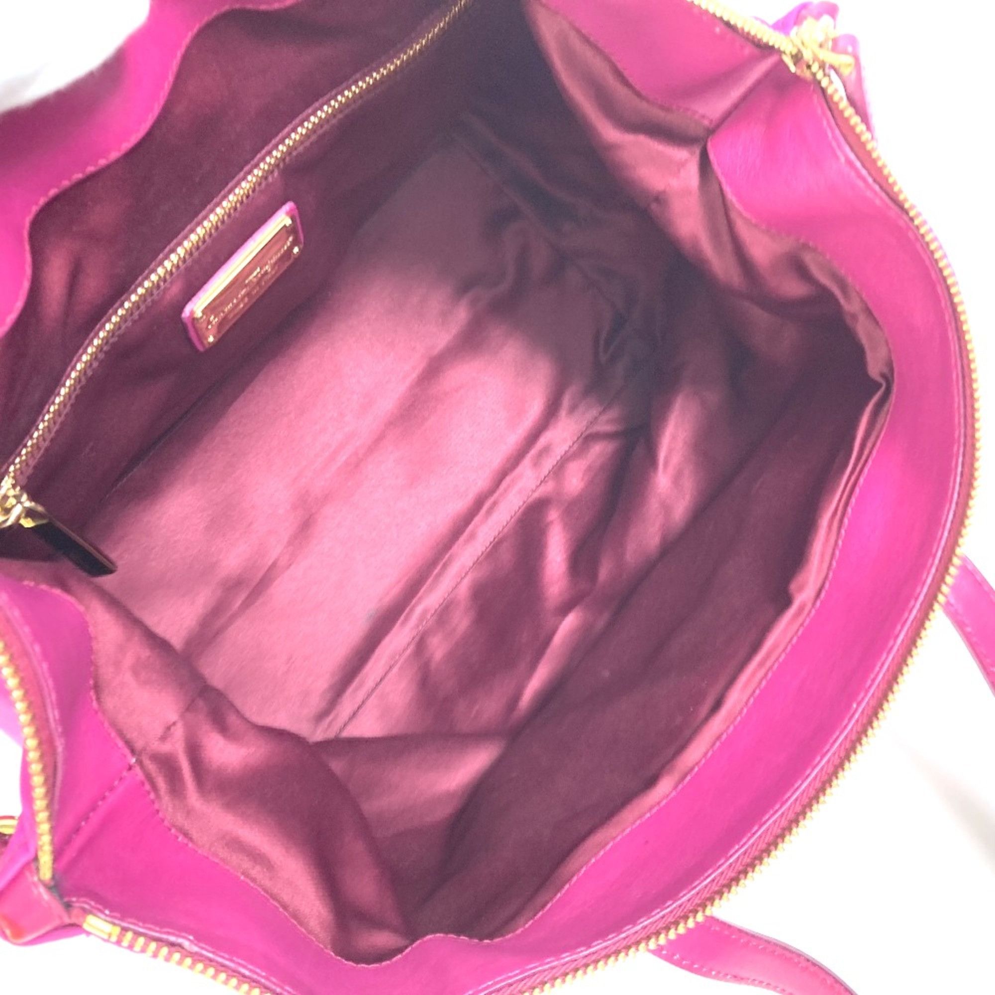 Salvatore Ferragamo Salvatore Ferragamo Gancini 2WAY Shoulder Bag Hand Bag Pink Based Size ONE SIZE - 14 Thumbnail