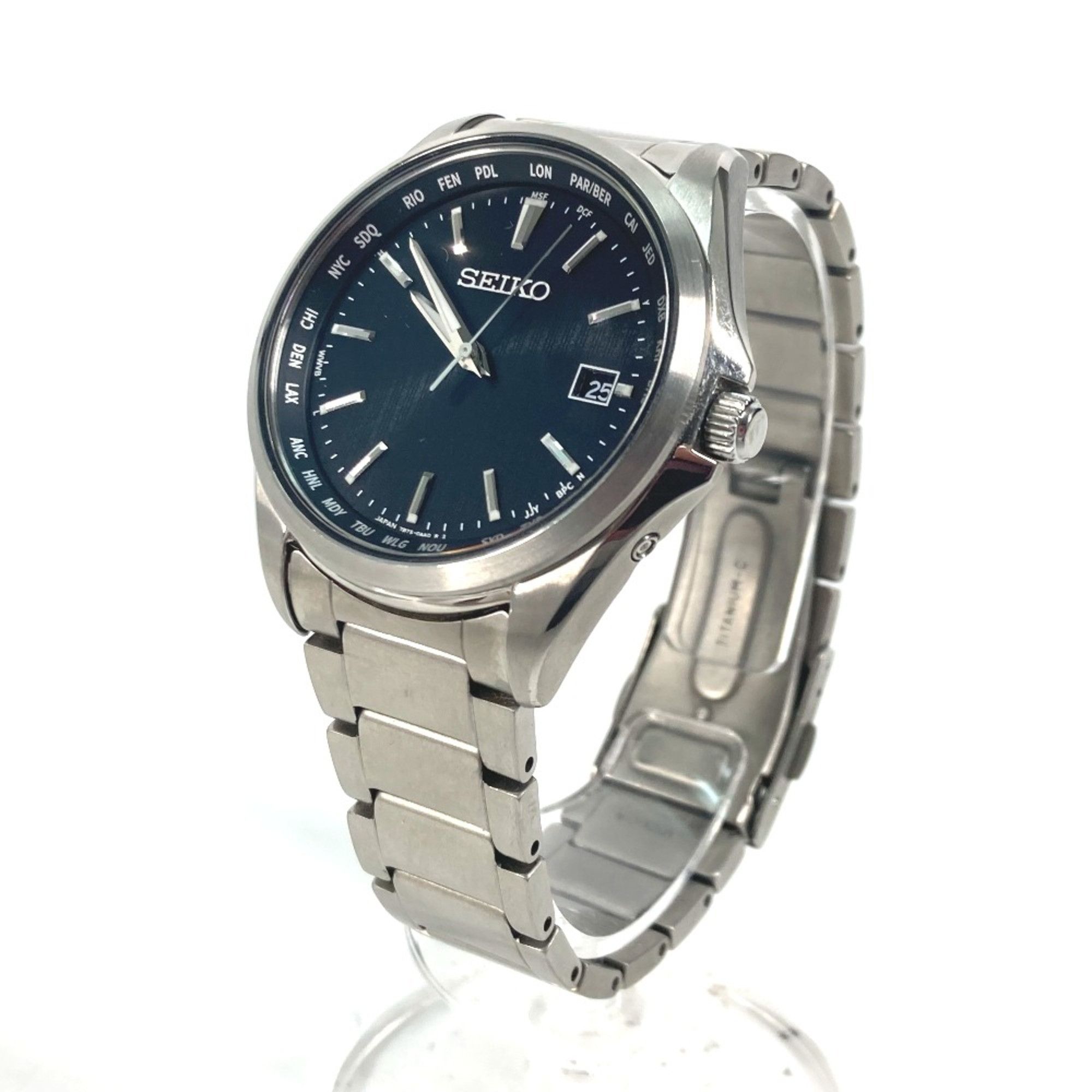 Seiko Seiko 7B75-0AA0 Seiko Selection watch Wristwatch Silver Black Size ONE SIZE - 2 Thumbnail