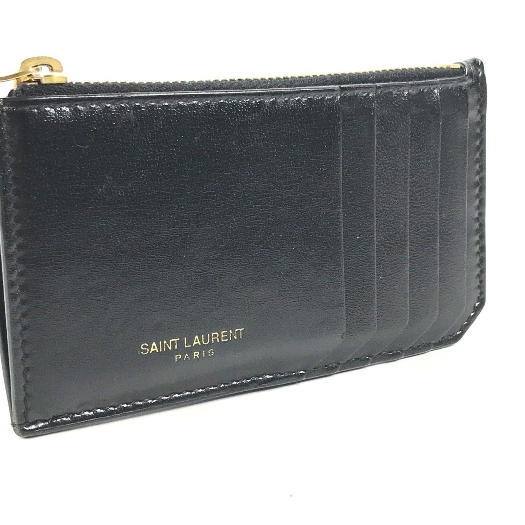 Saint Laurent Paris Saint Laurent Paris 631992 Wallet Compact Wallet logo coin purse Black Size ONE SIZE - 6 Thumbnail