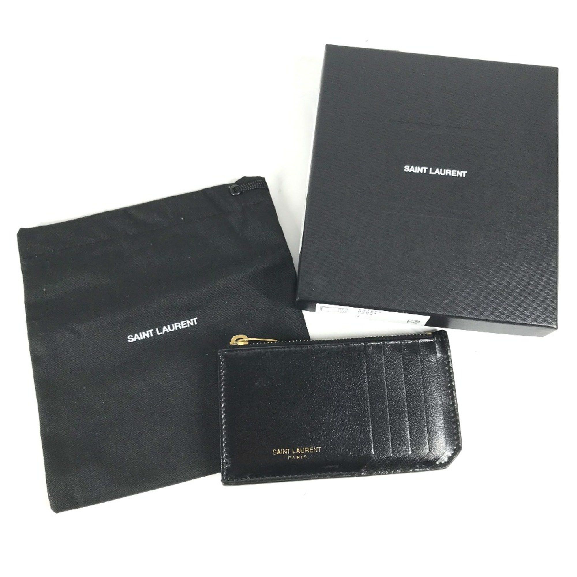 Saint Laurent Paris Saint Laurent Paris 631992 Wallet Compact Wallet logo coin purse Black Size ONE SIZE - 11 Thumbnail