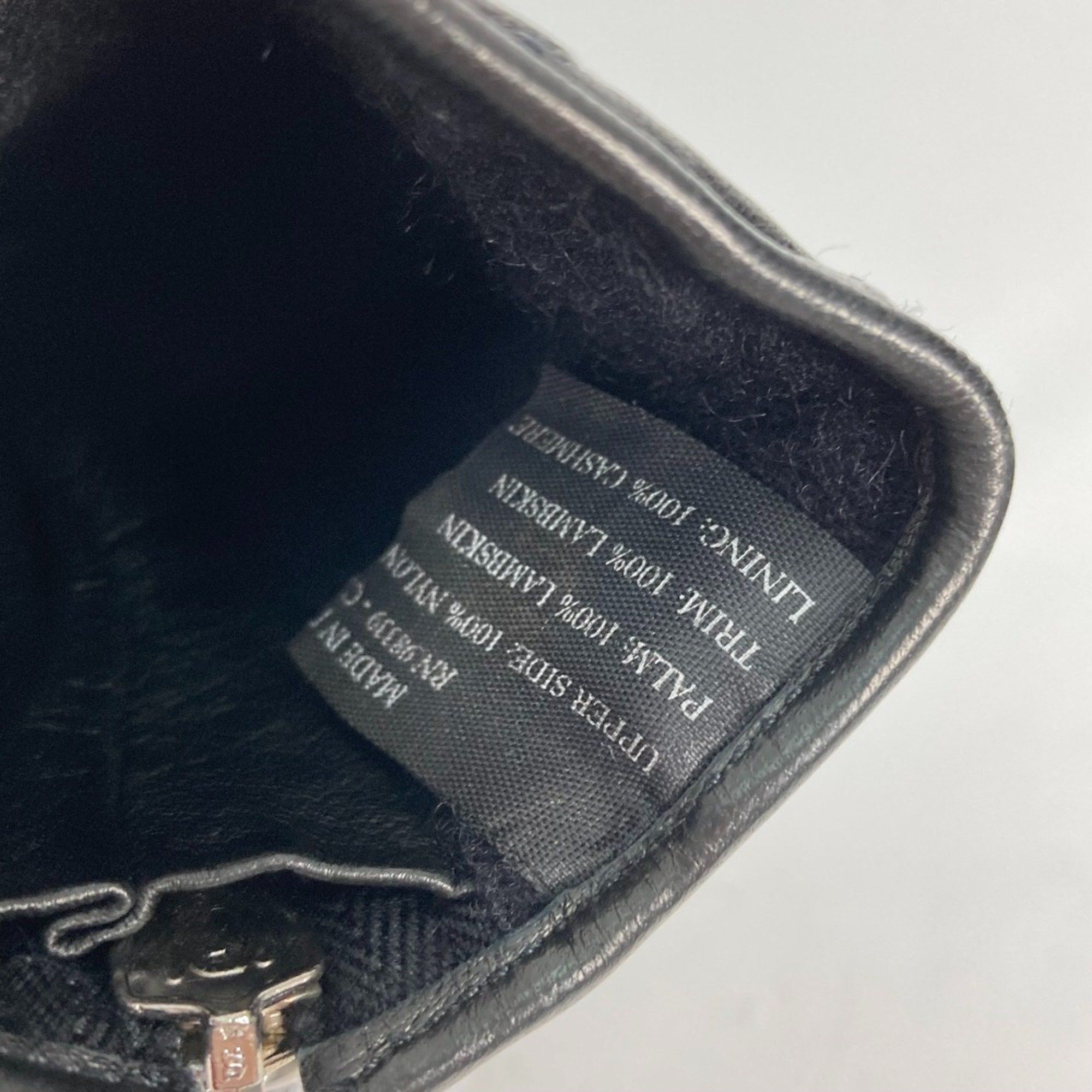 Prada PRADA Zip gloves Black Size ONE SIZE - 9 Thumbnail