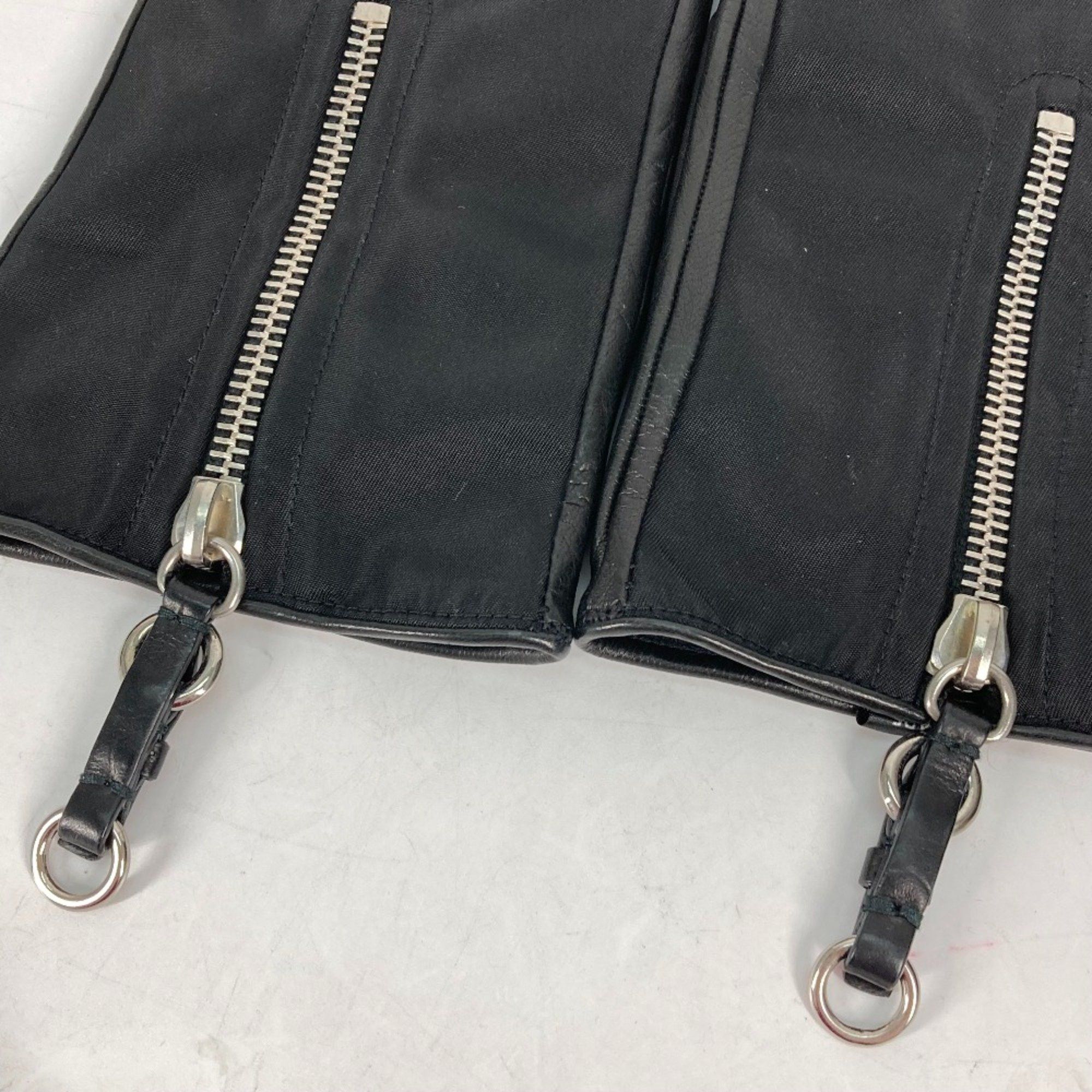 Prada PRADA Zip gloves Black Size ONE SIZE - 4 Thumbnail