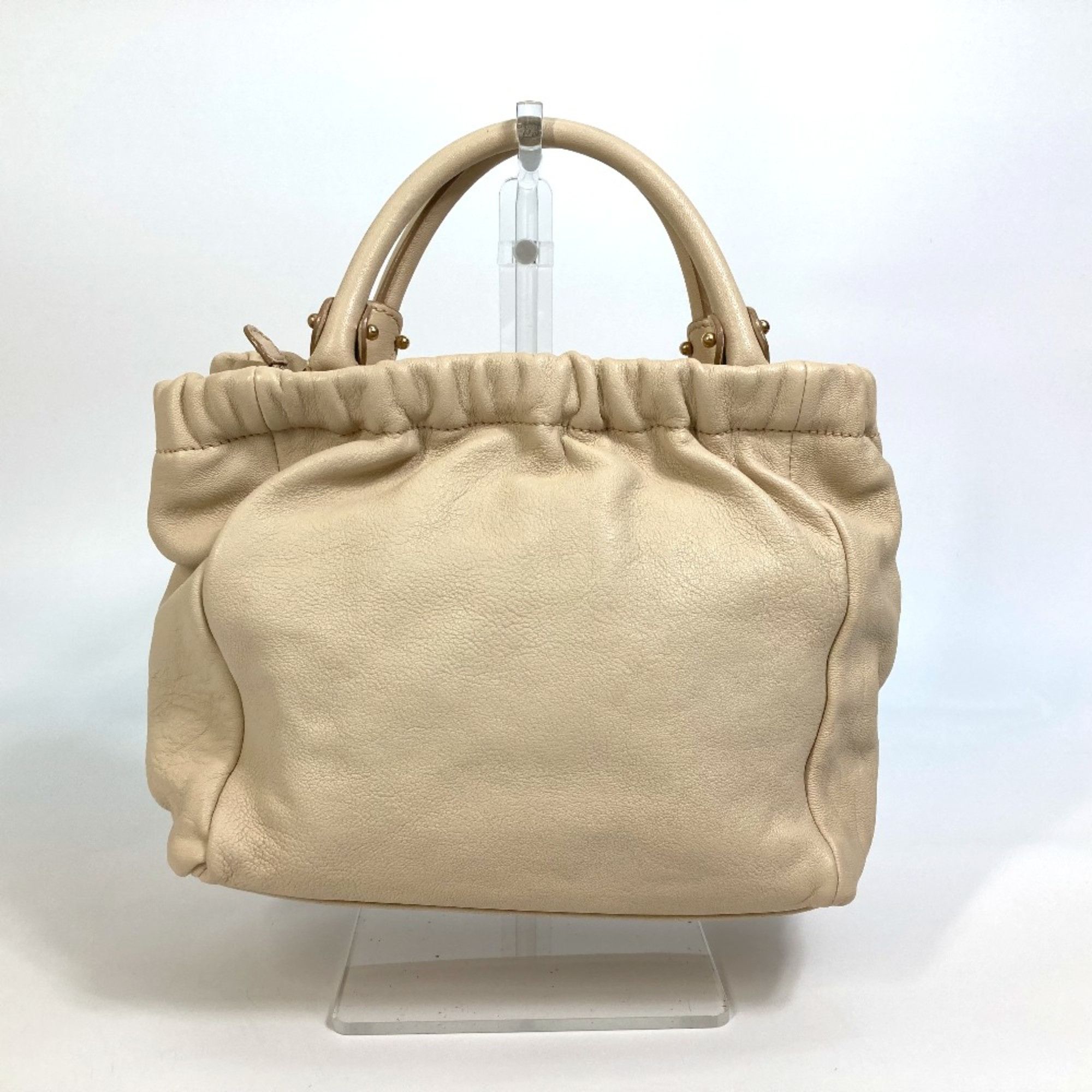 Salvatore Ferragamo Salvatore Ferragamo Vala 2WAY Shoulder Bag Hand Bag Light Beige Size ONE SIZE - 2 Thumbnail