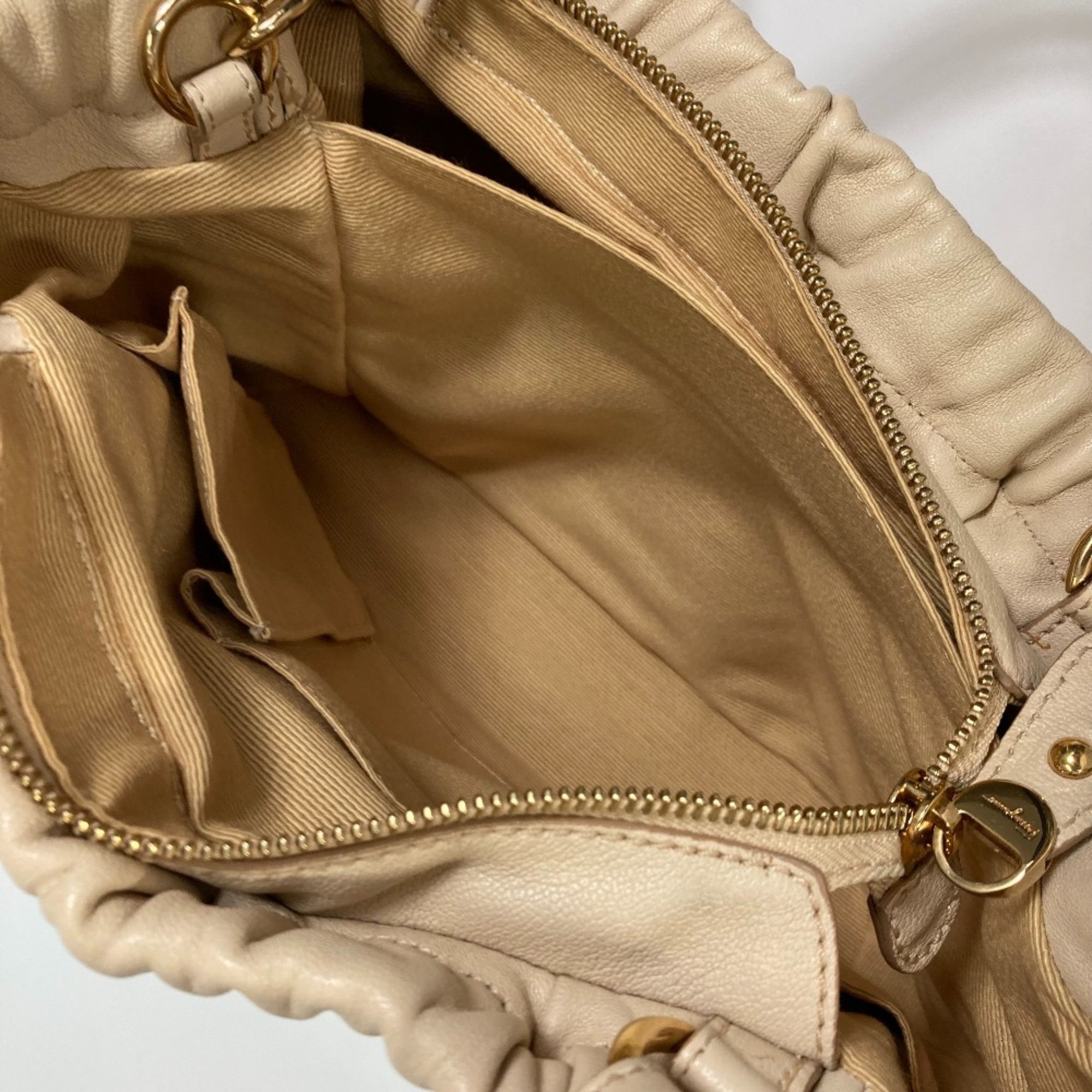 Salvatore Ferragamo Salvatore Ferragamo Vala 2WAY Shoulder Bag Hand Bag Light Beige Size ONE SIZE - 13 Thumbnail