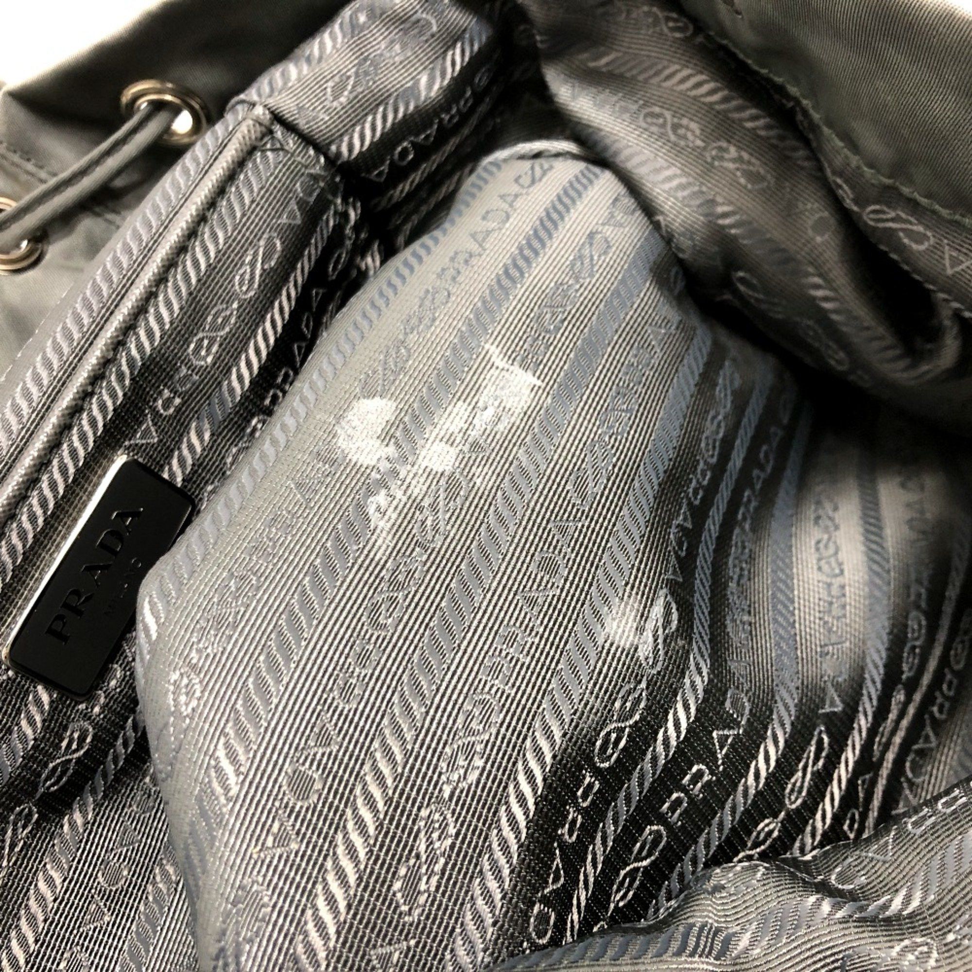 Prada PRADA BZ0032 backpack bag Backpack gray SilverHardware Size ONE SIZE - 8 Thumbnail
