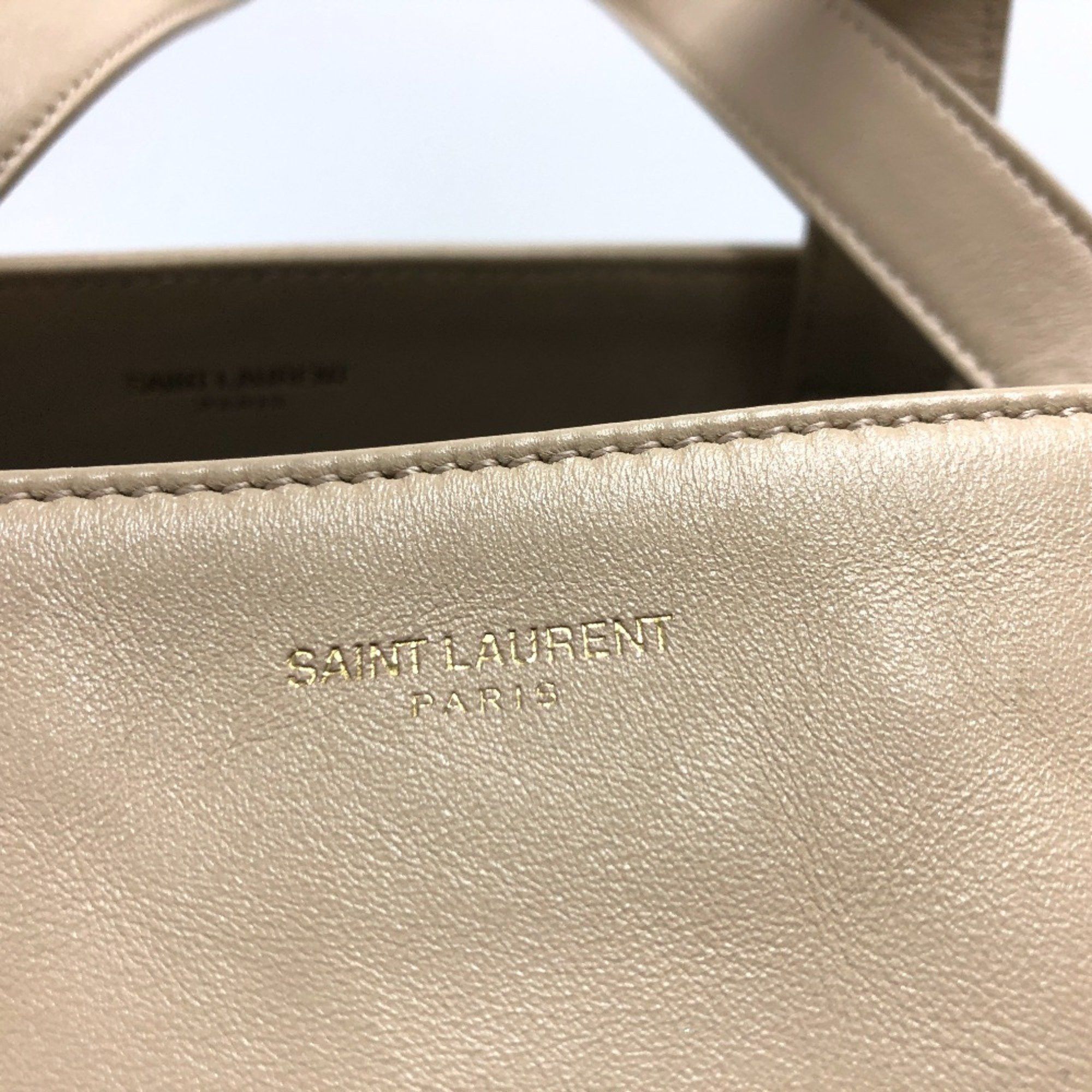 Saint Laurent Paris Saint Laurent Paris Bag Tote Bag Beige GoldHardware Size ONE SIZE - 8 Thumbnail